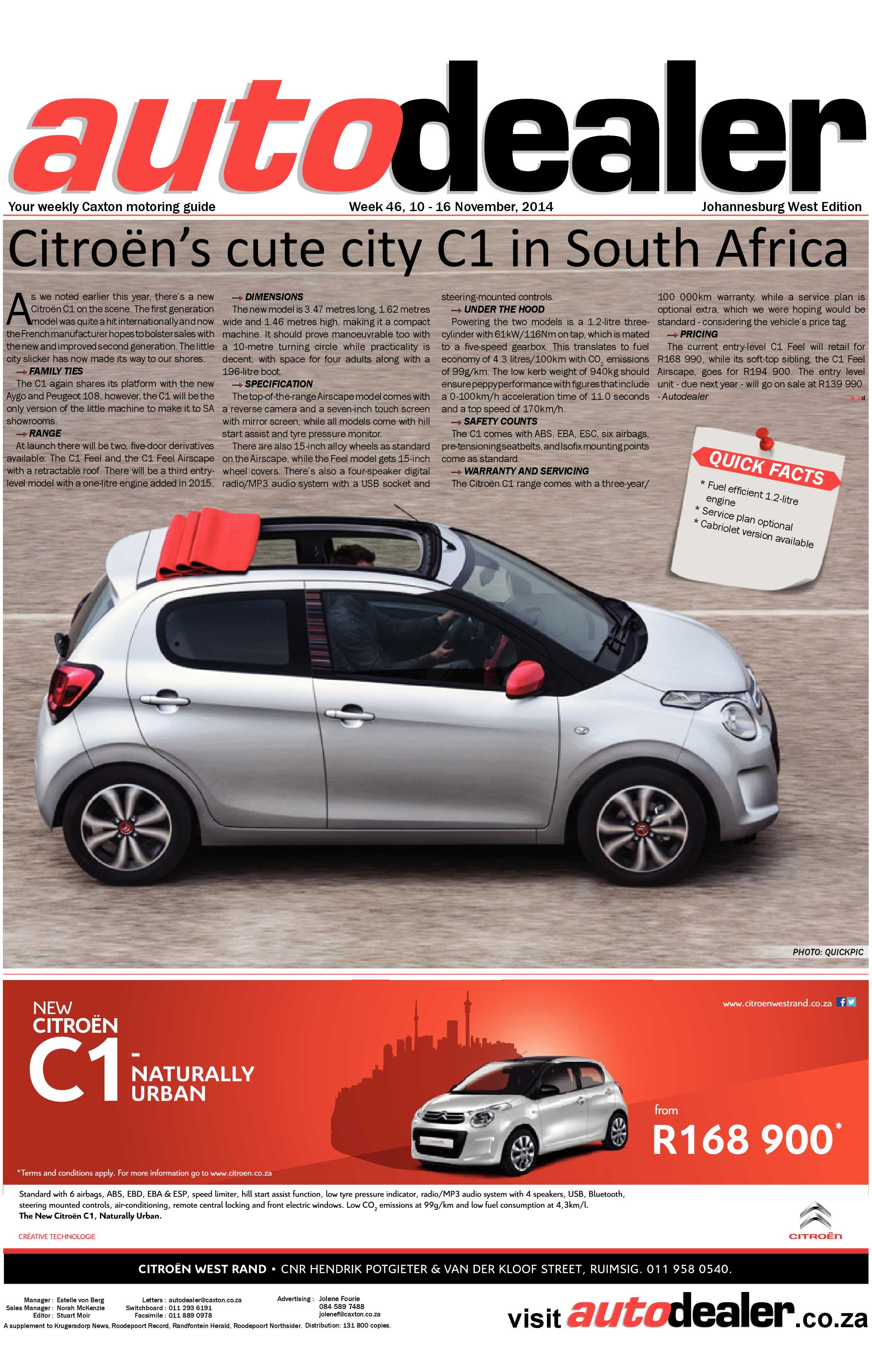 Roodepoort Record 14 November 2014 page 29