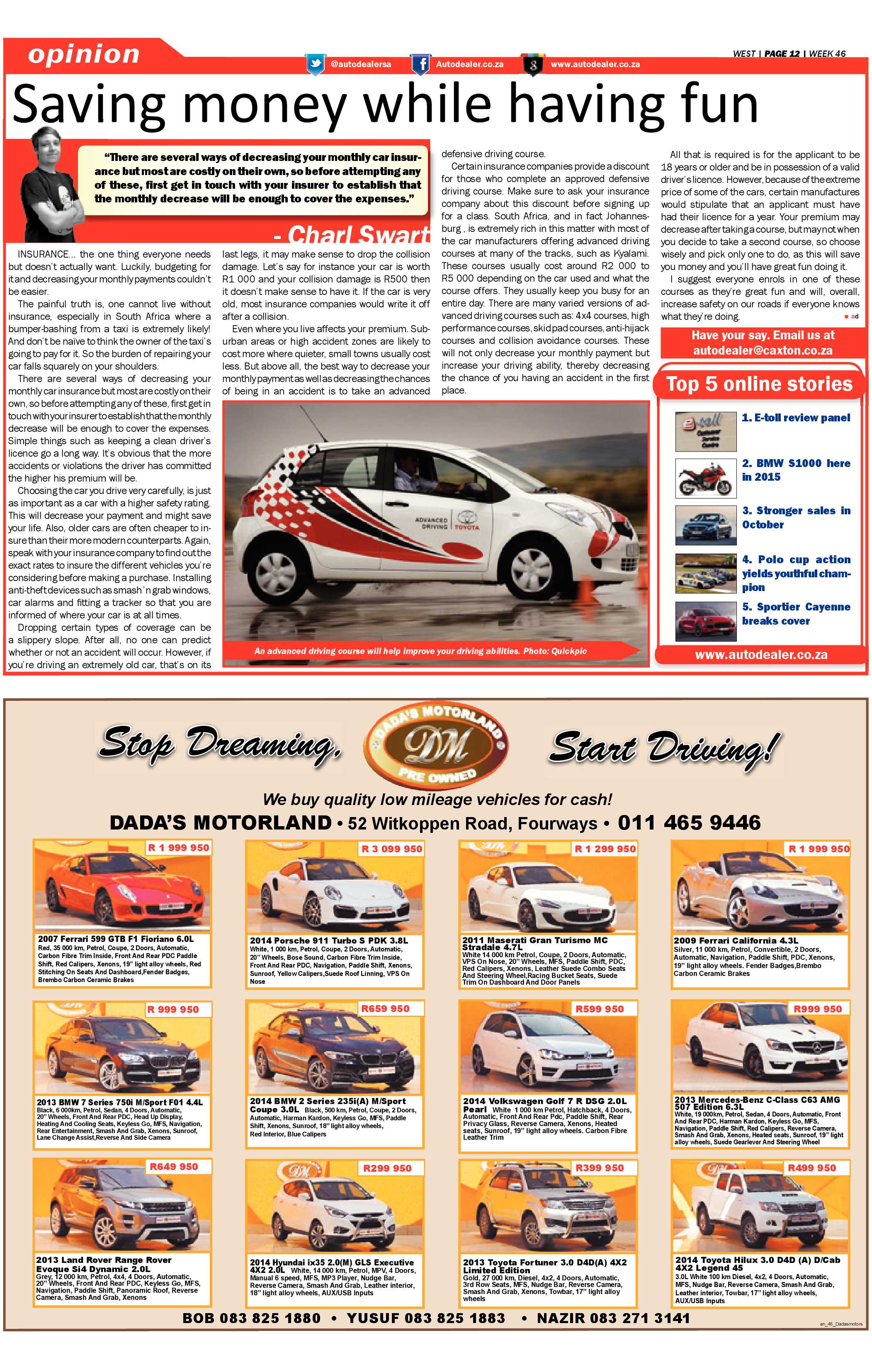 Roodepoort Record 14 November 2014 page 40