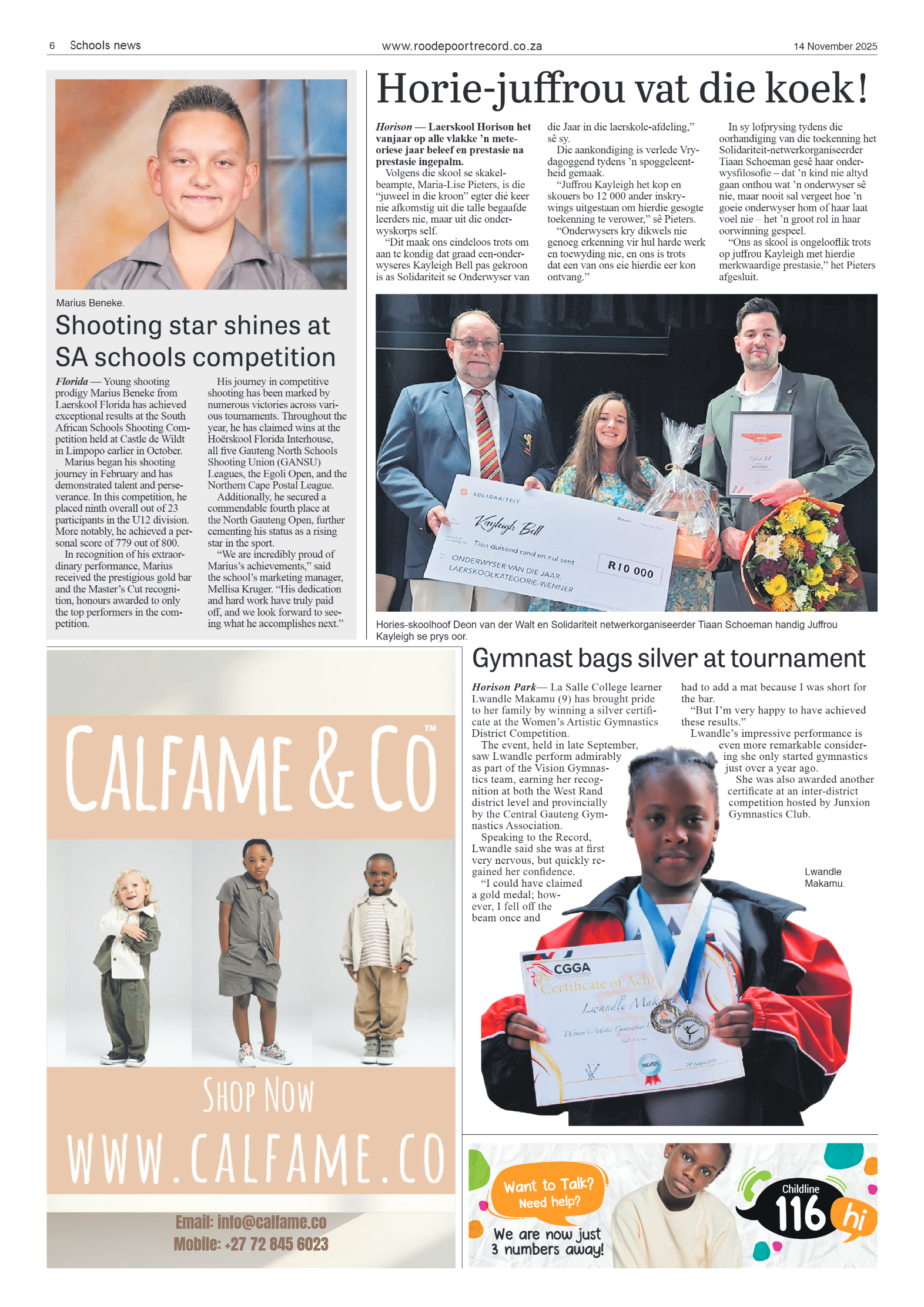 Roodepoort Northsider 14 November 2025 page 6