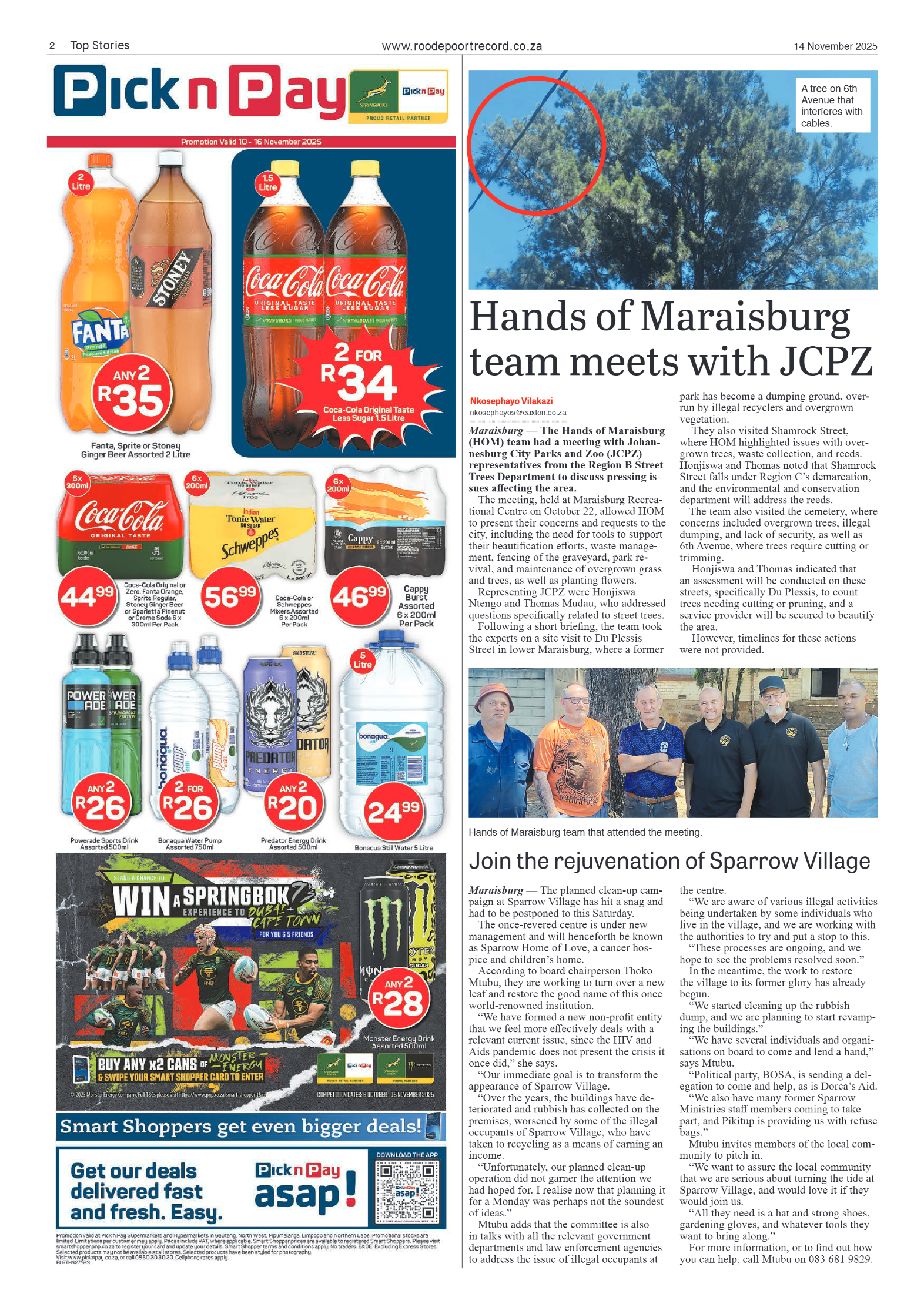 Roodepoort Record 14 November 2025 page 2