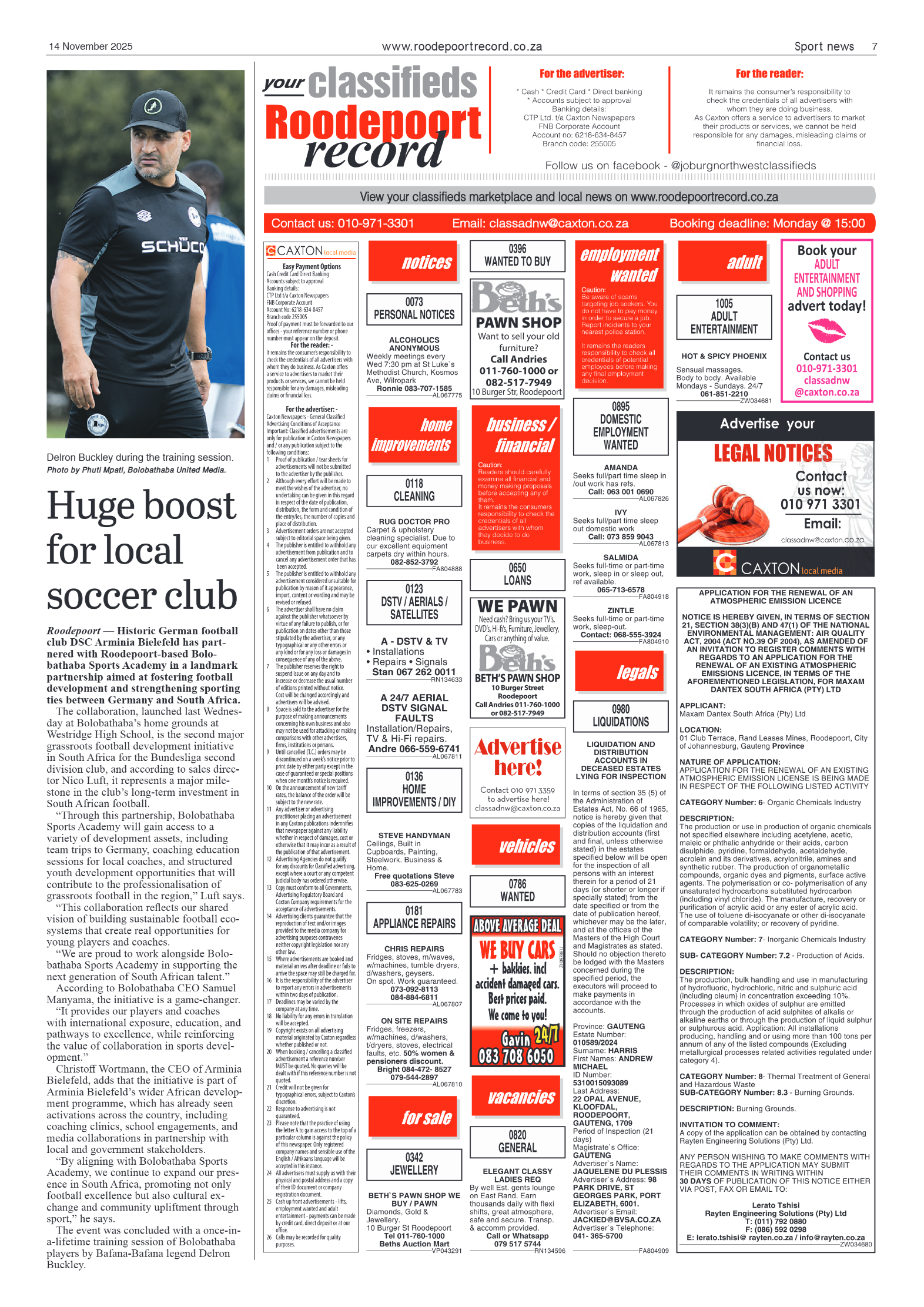 Roodepoort Record 14 November 2025 page 7