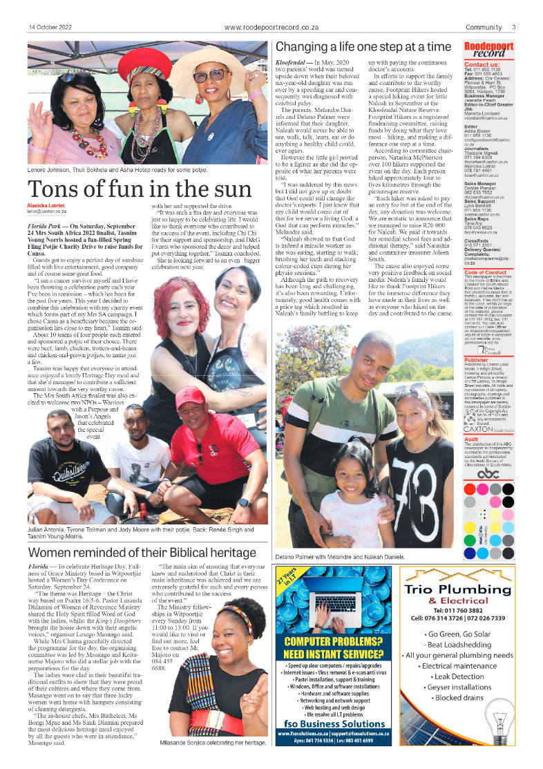 Roodepoort Record 14 October 2022 page 3
