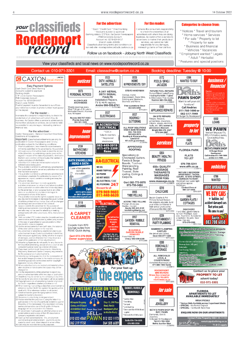 Roodepoort Record 14 October 2022 page 6
