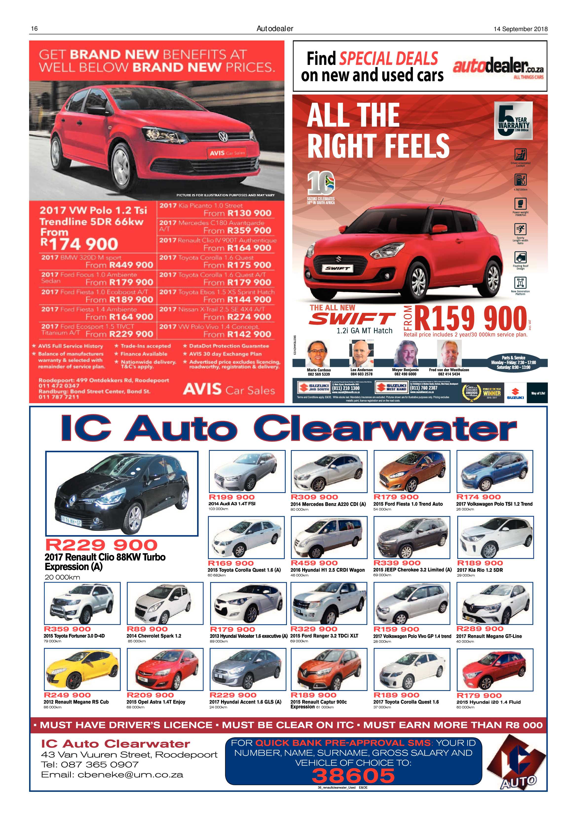 Roodepoort Record 14 September 2018 page 16