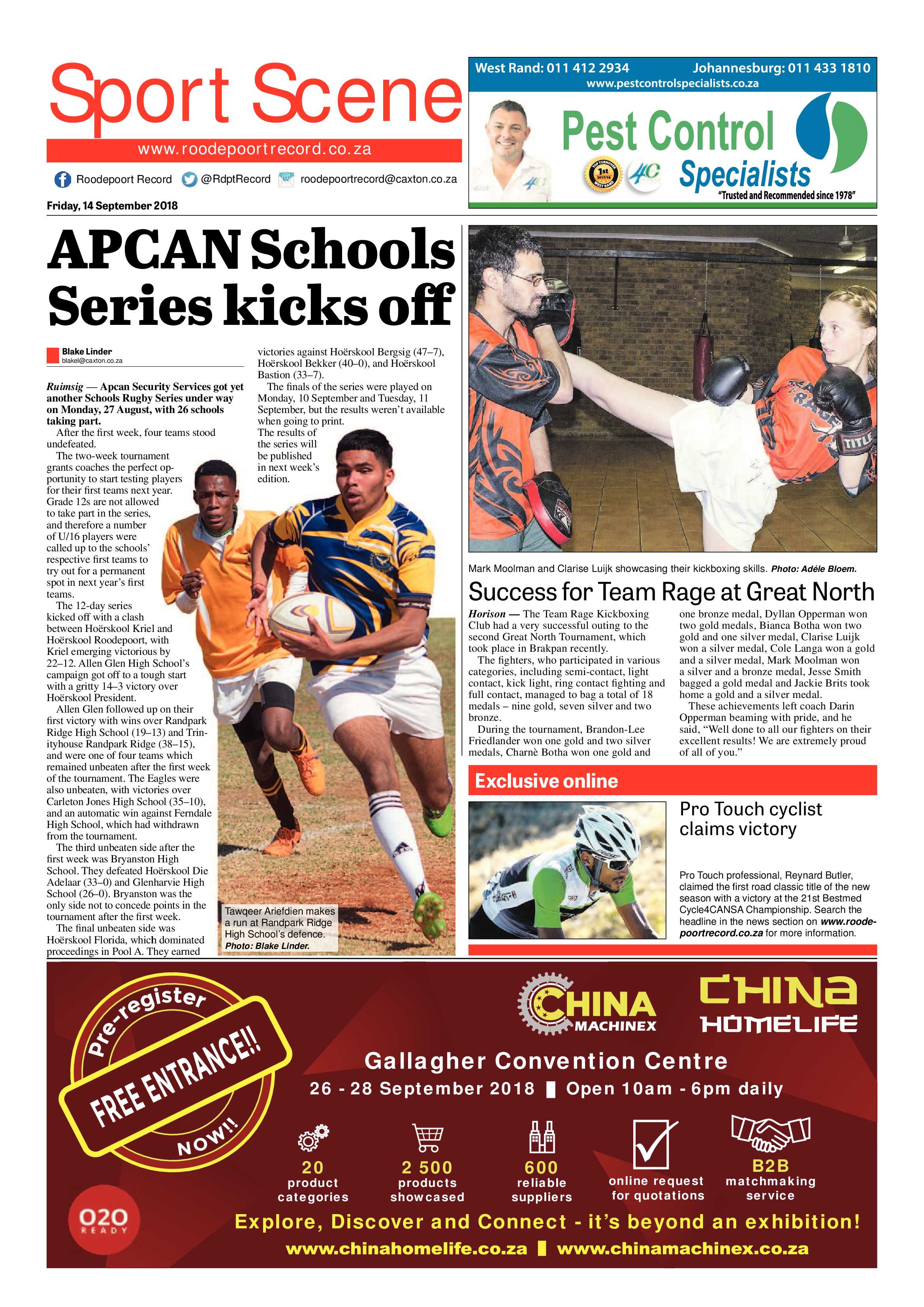 Roodepoort Record 14 September 2018 page 20