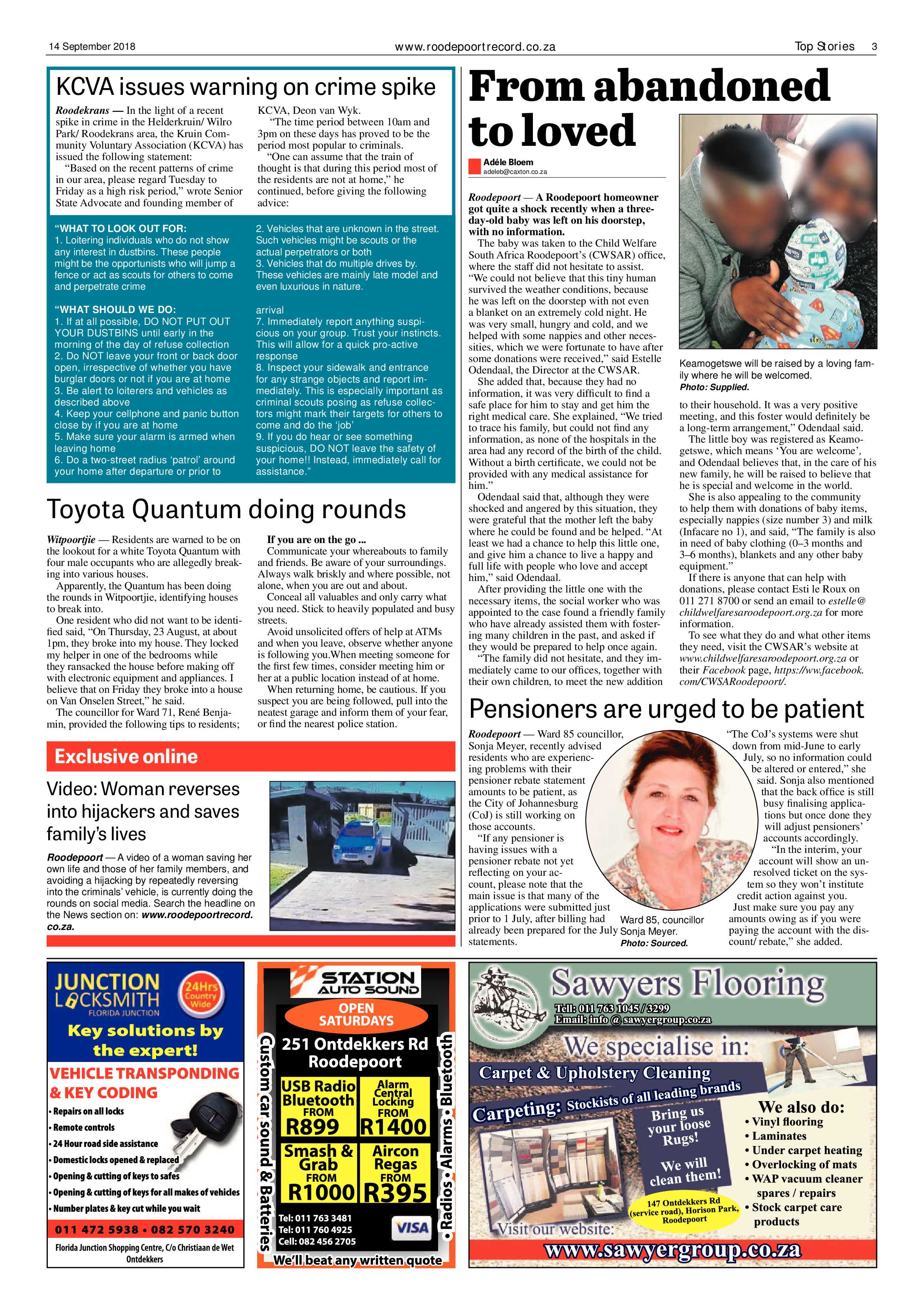 Roodepoort Record 14 September 2018 page 3