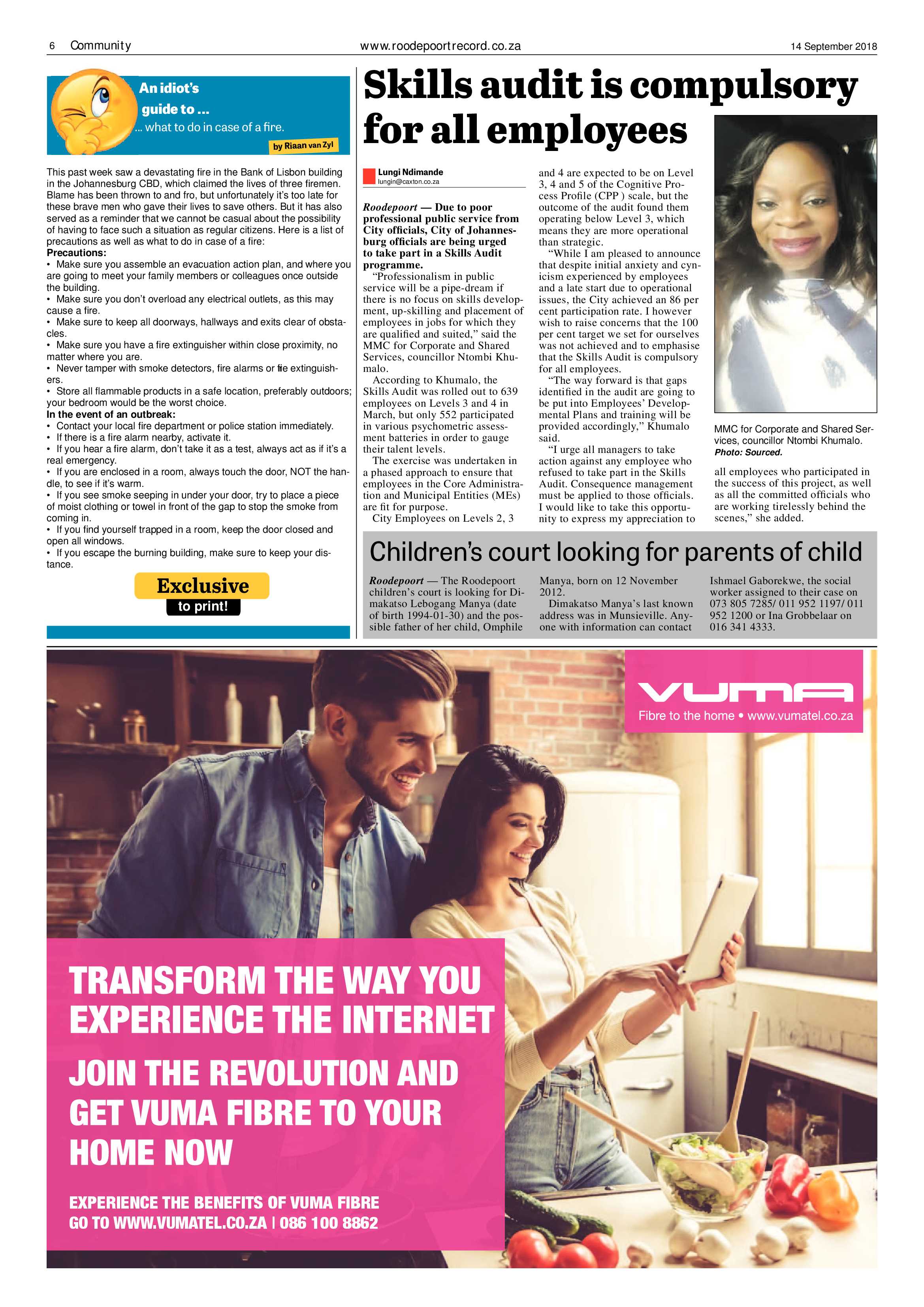 Roodepoort Record 14 September 2018 page 6