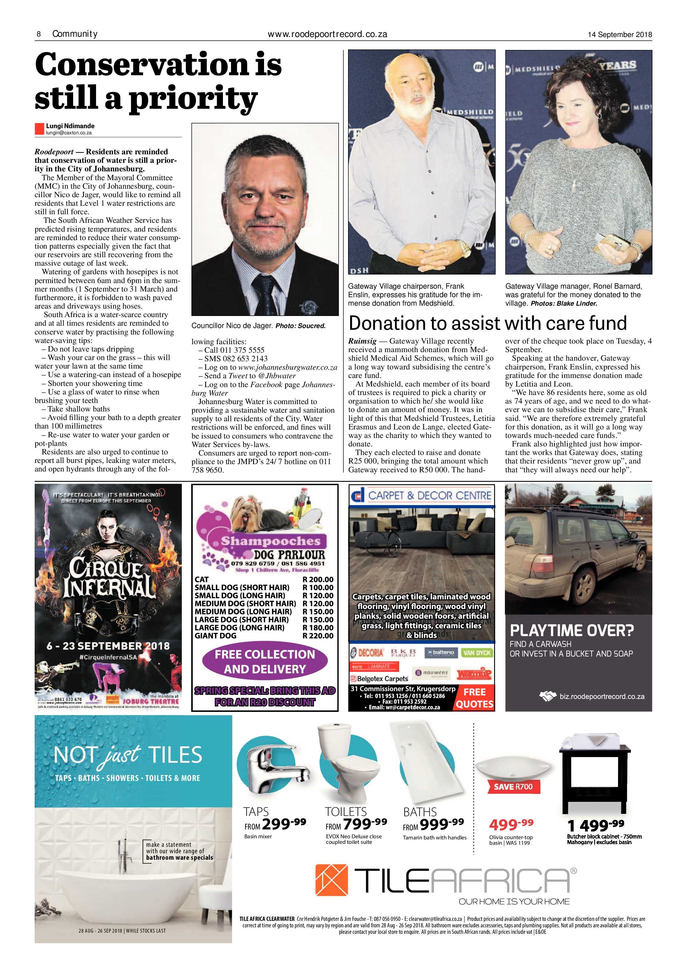 Roodepoort Record 14 September 2018 page 8