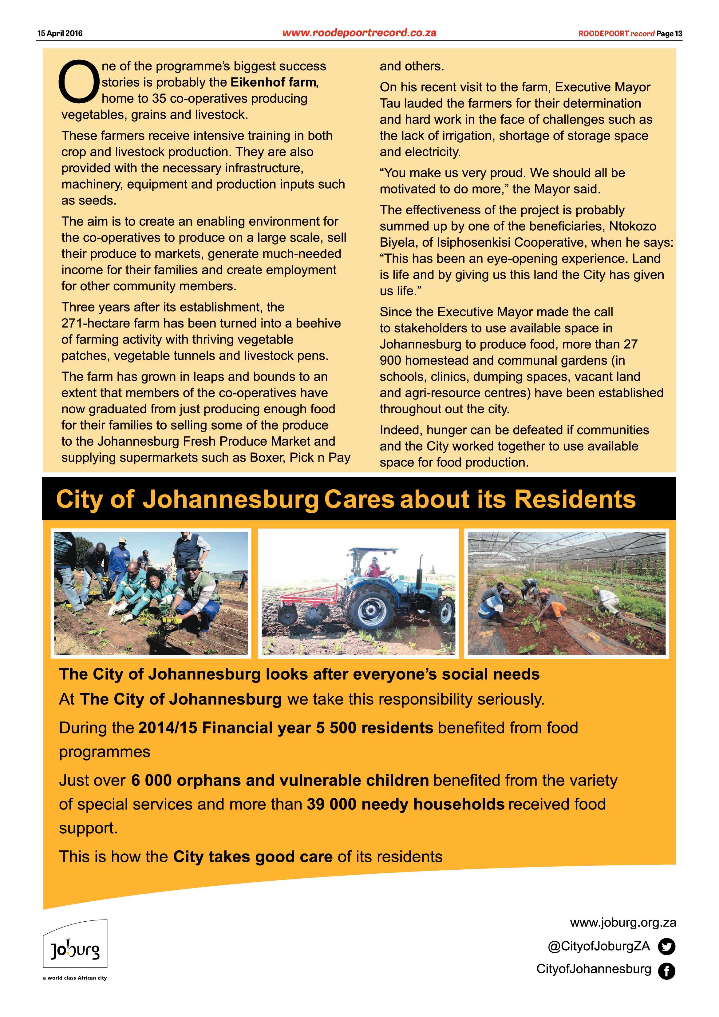 Roodepoort Record 15 April 2016 page 13