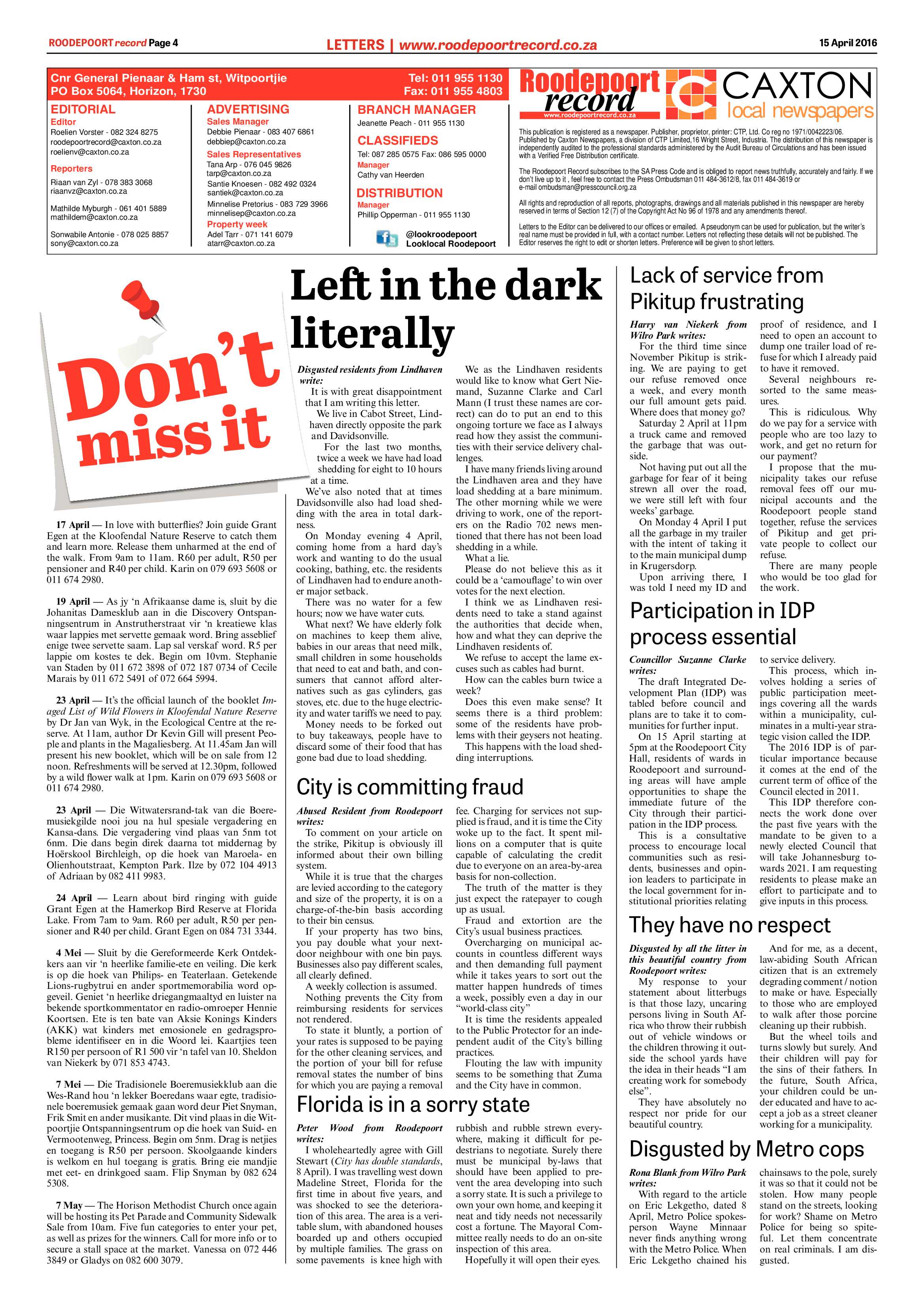 Roodepoort Record 15 April 2016 page 4