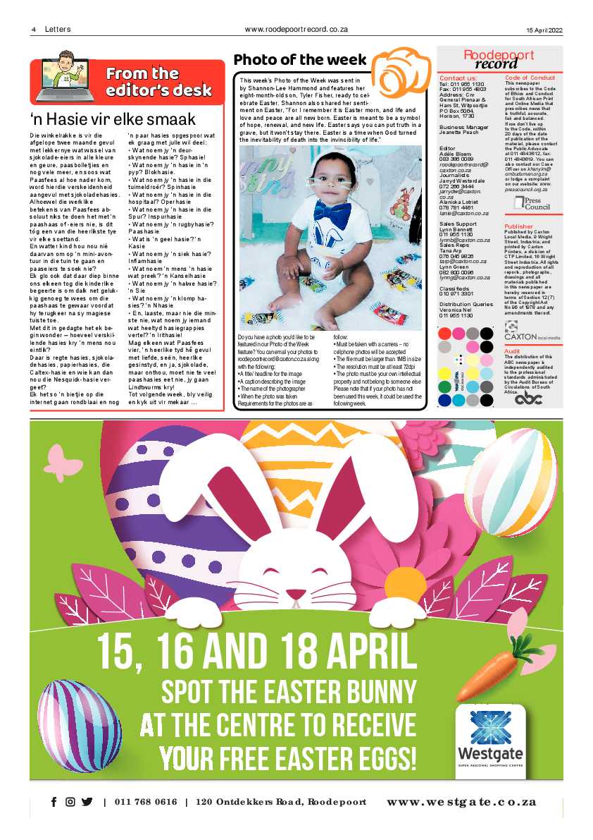 Roodepoort Record 15 April 2022 page 4