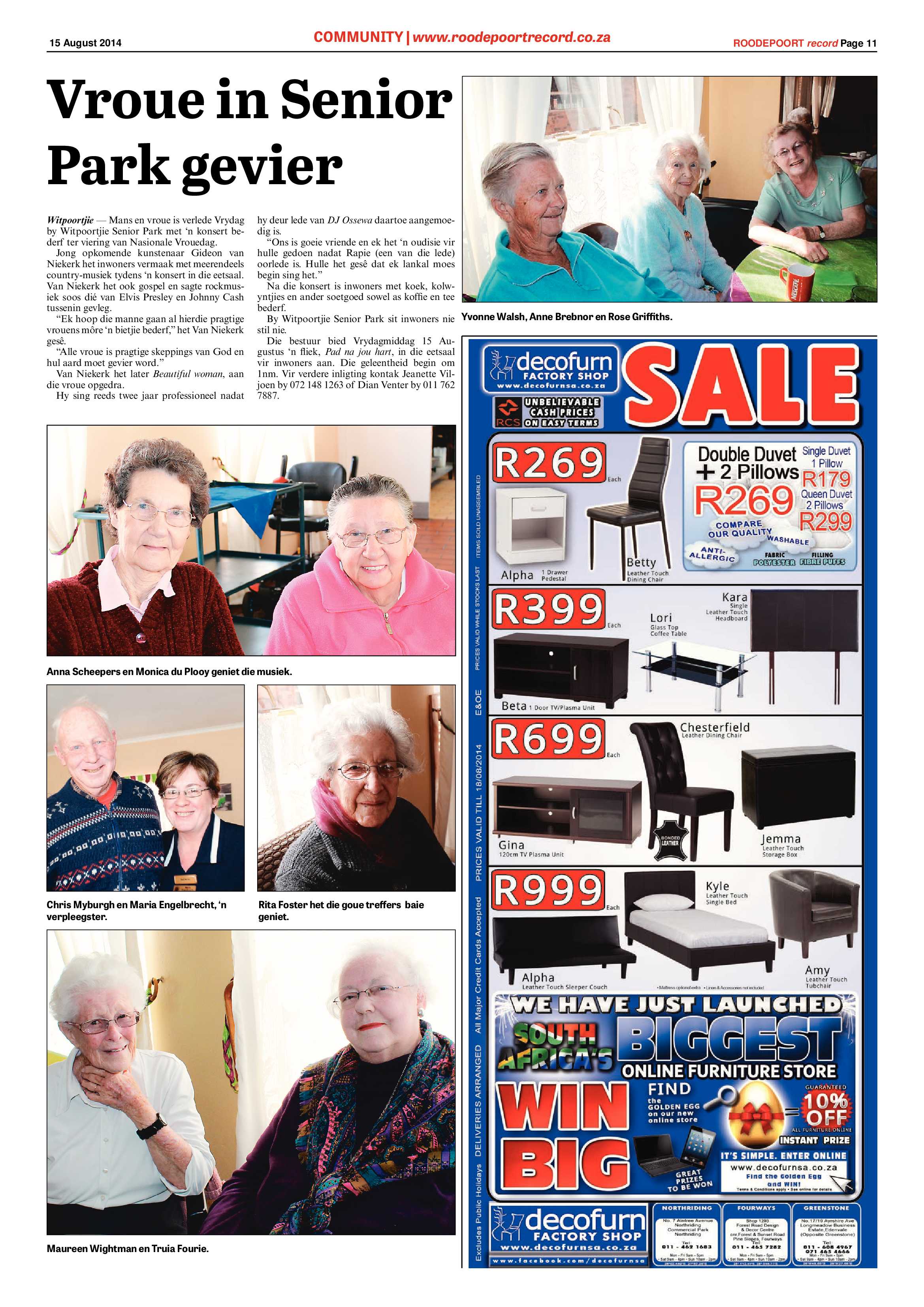 Roodepoort Record 15 August 2014 page 11