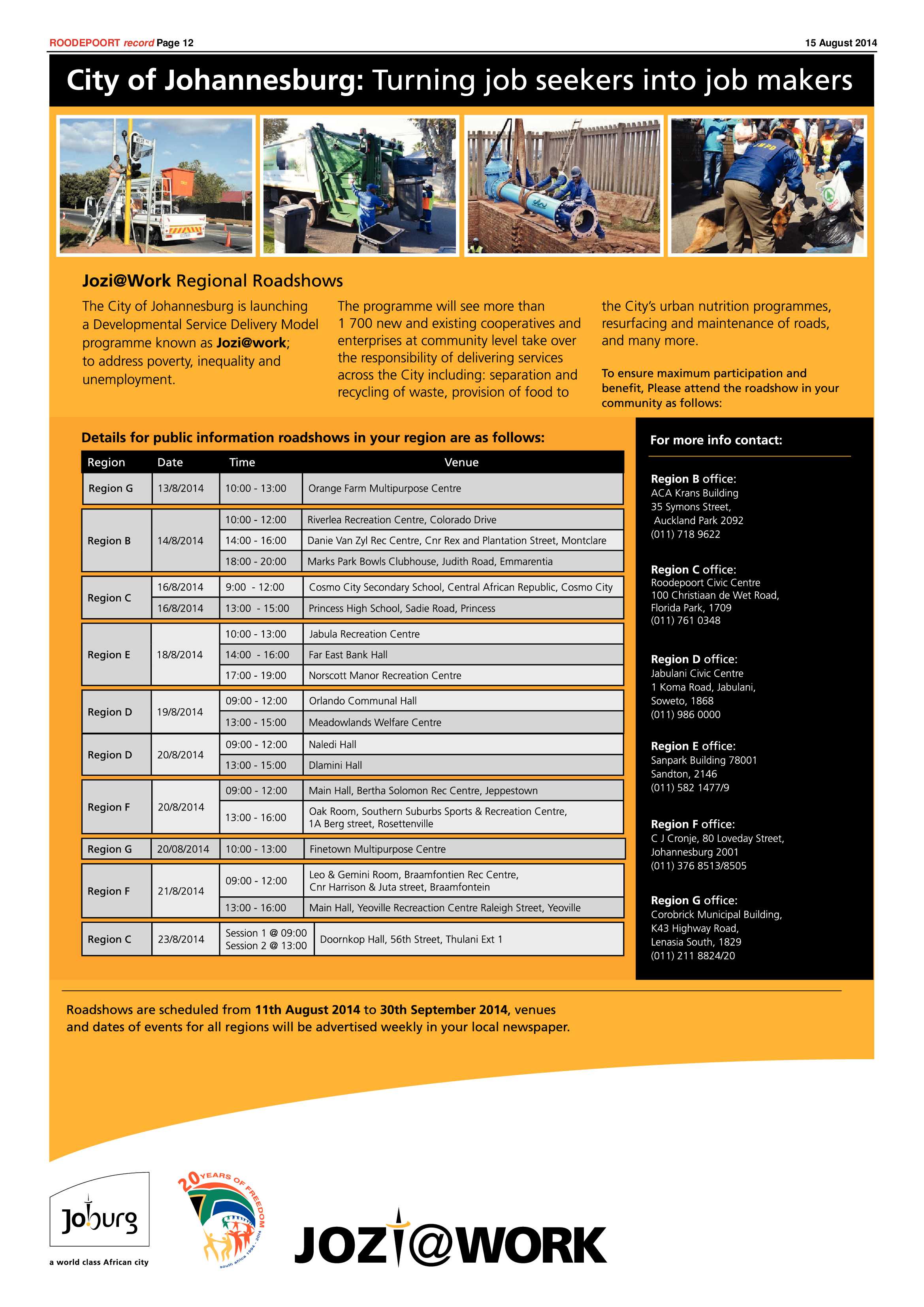 Roodepoort Record 15 August 2014 page 12