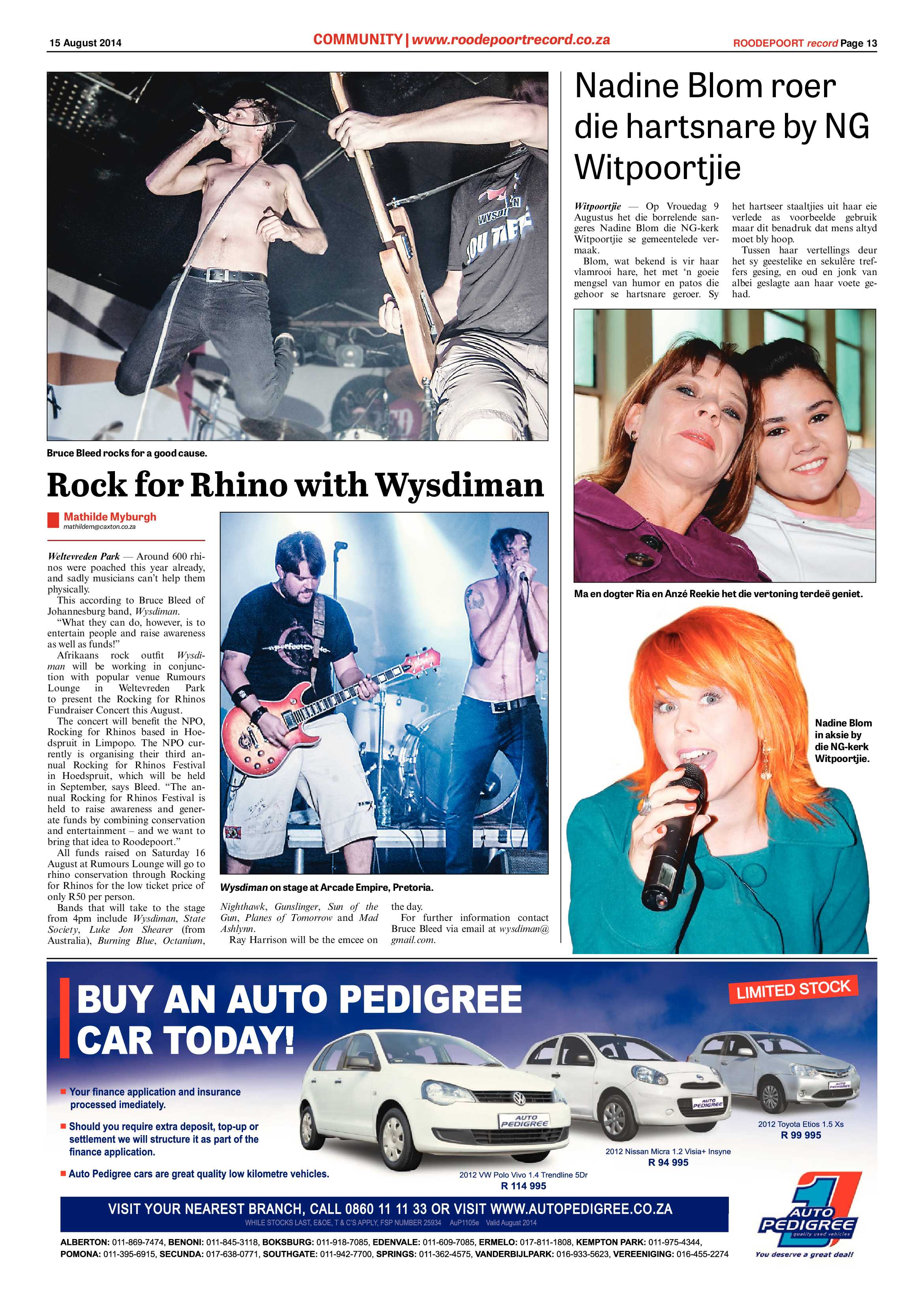 Roodepoort Record 15 August 2014 page 13