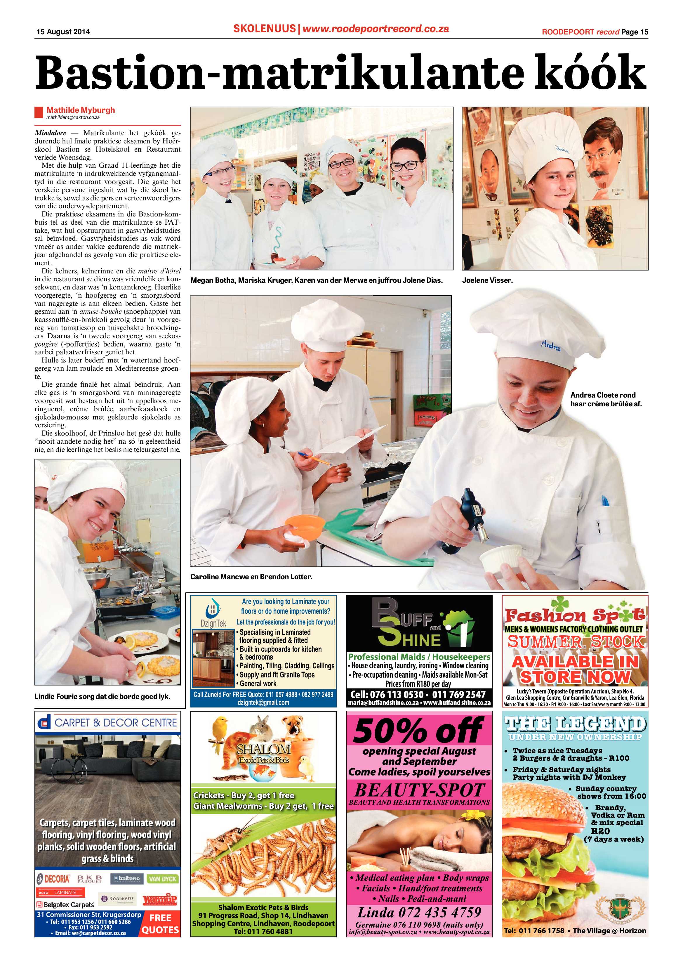 Roodepoort Record 15 August 2014 page 15