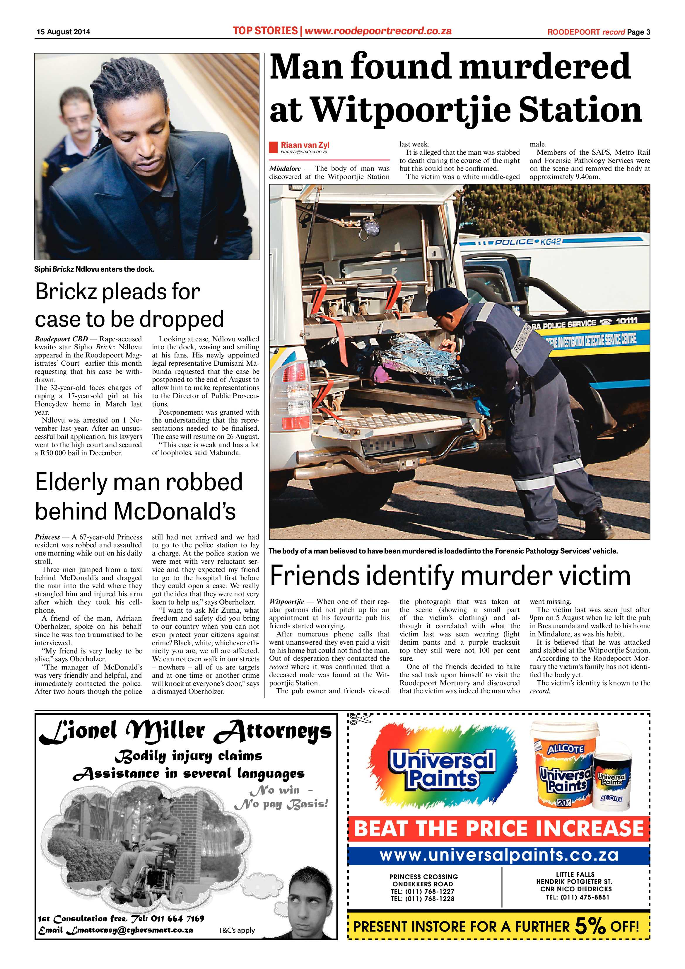 Roodepoort Record 15 August 2014 page 3