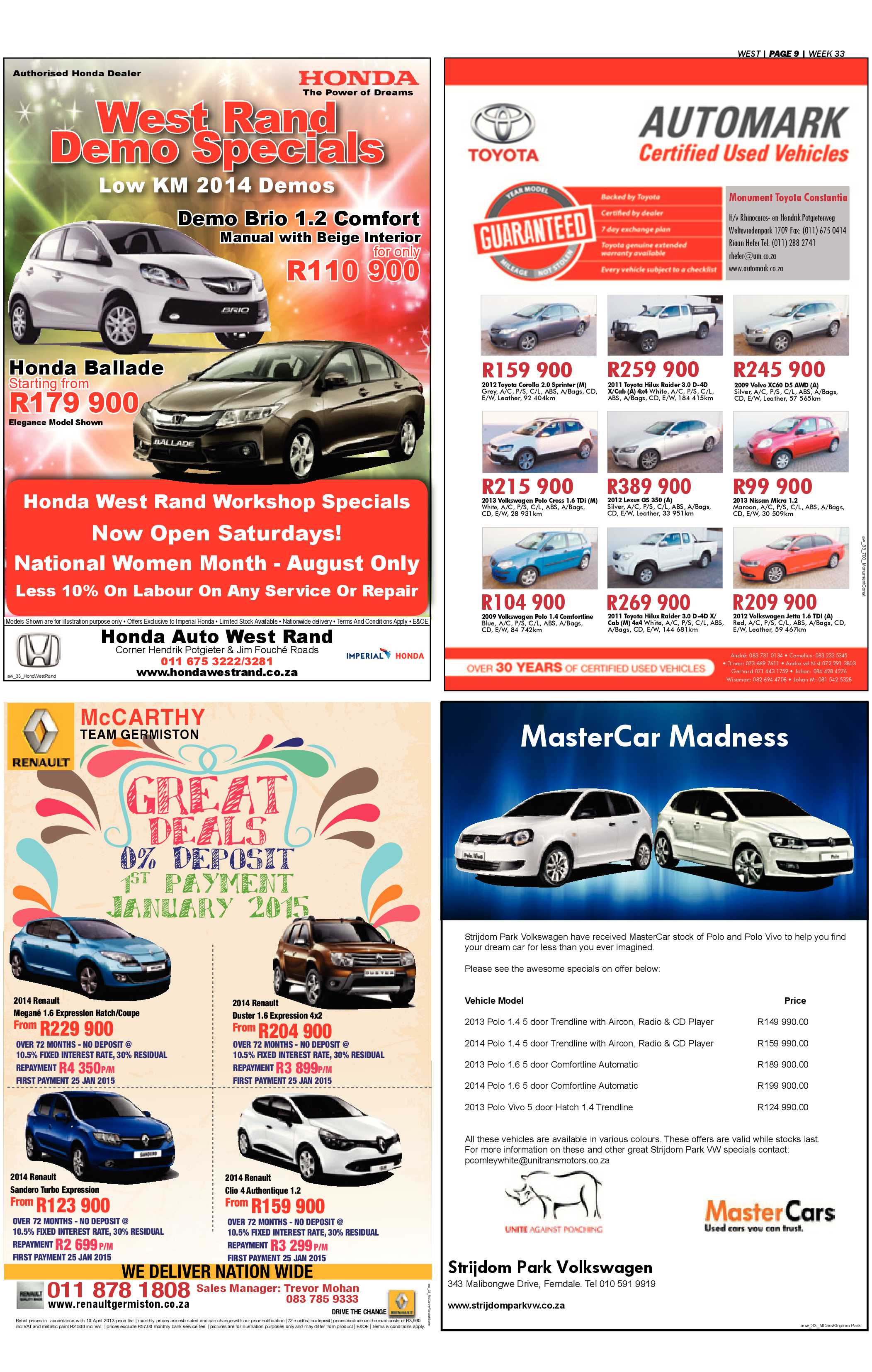 Roodepoort Record 15 August 2014 page 33