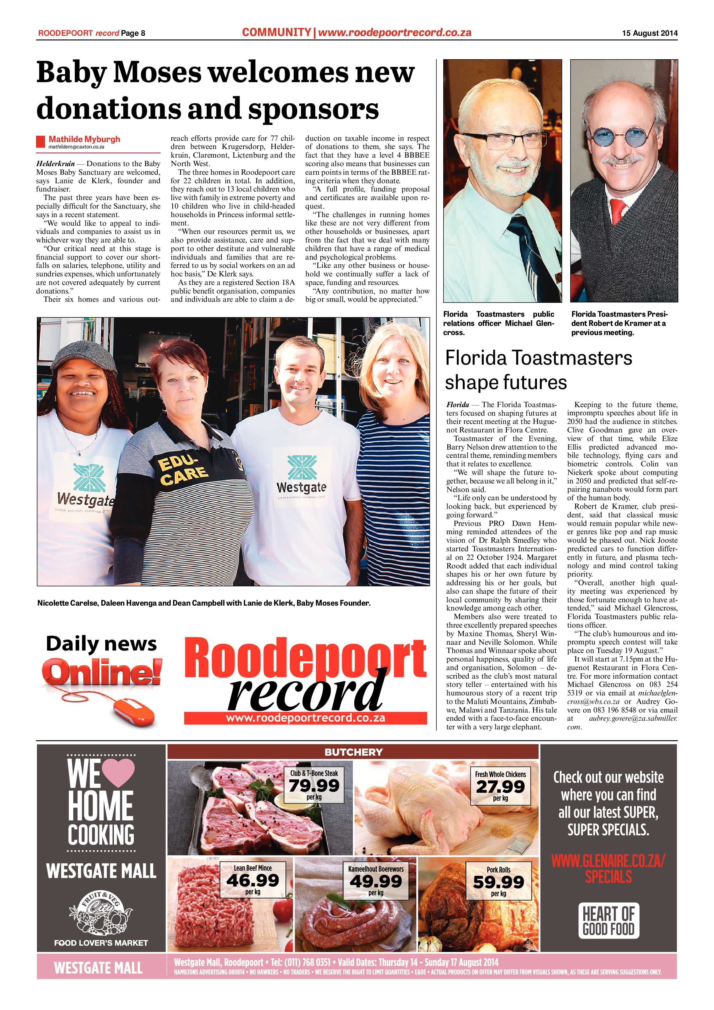 Roodepoort Record 15 August 2014 page 8