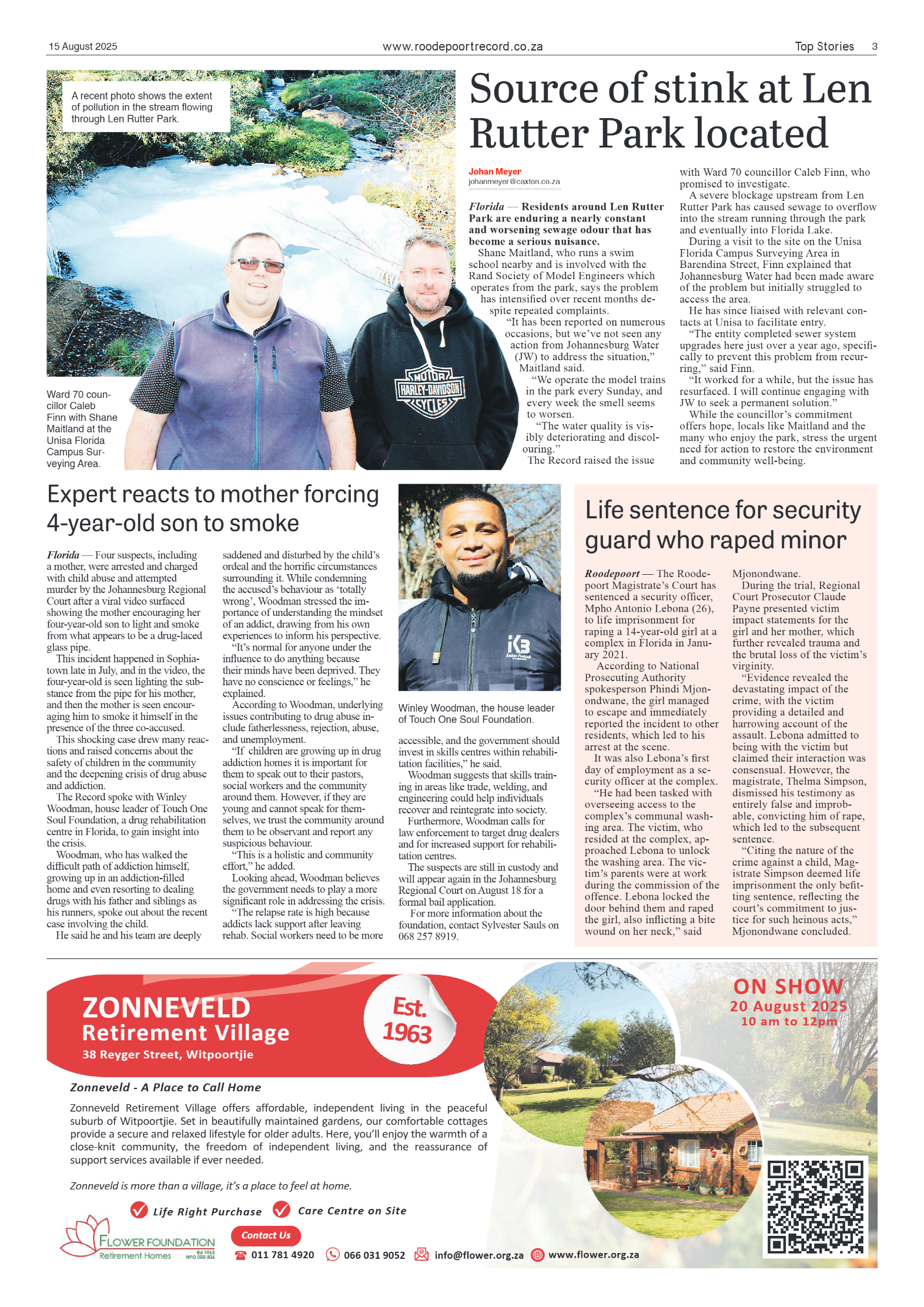 Roodepoort Record 15 August 2025 page 3