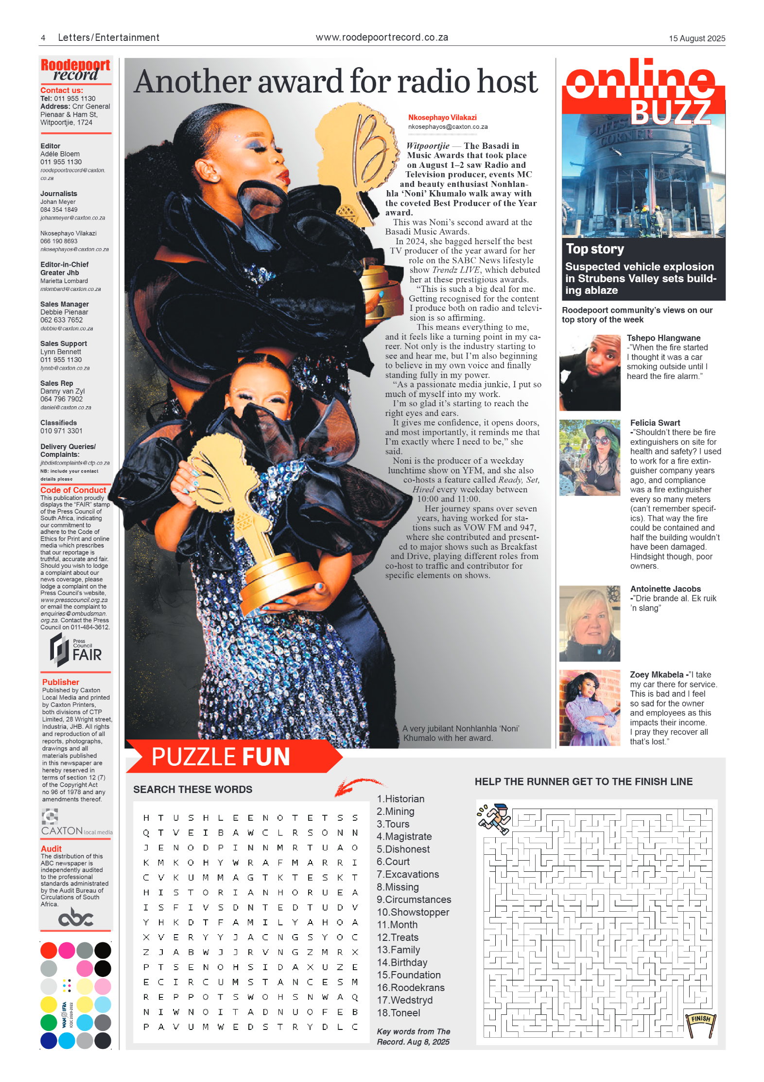 Roodepoort Record 15 August 2025 page 4