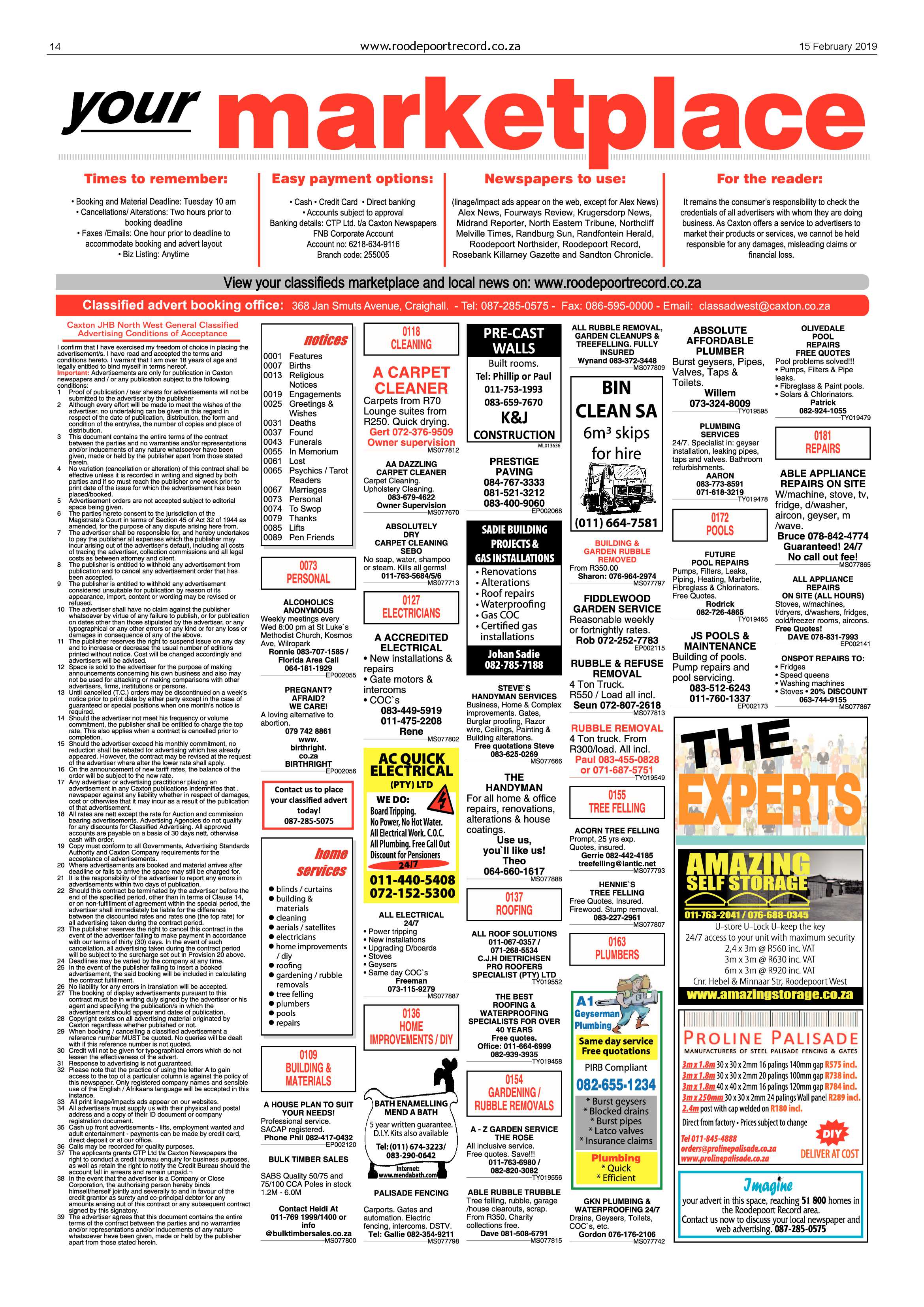 Roodepoort Record 15 February 2019 page 14