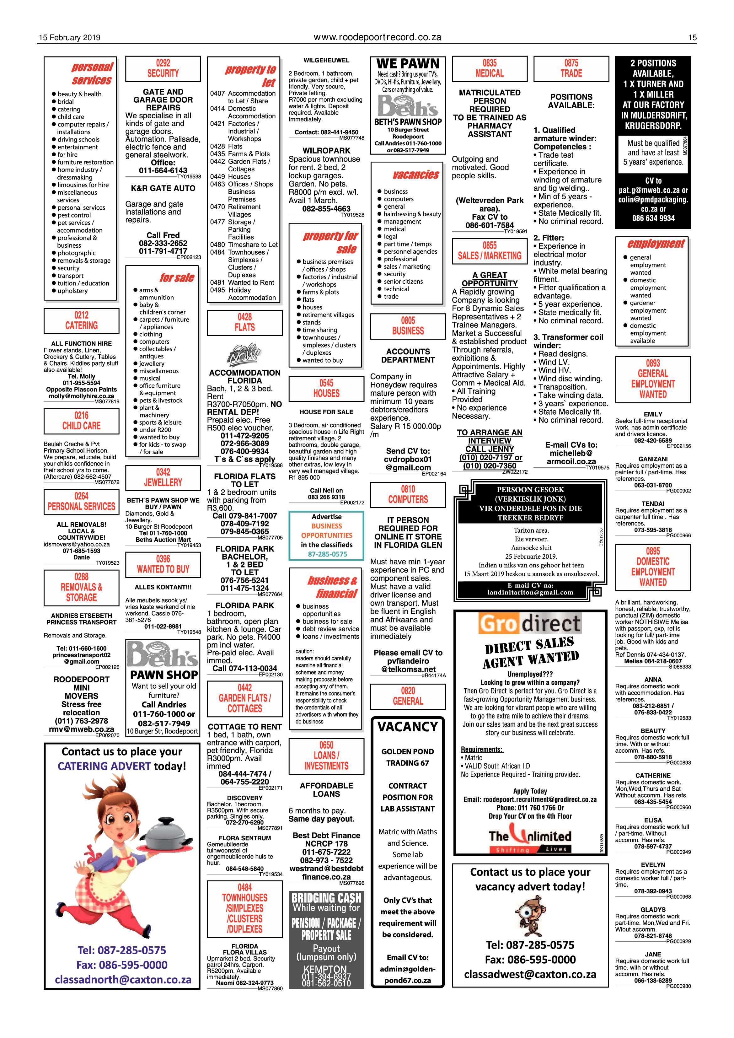 Roodepoort Record 15 February 2019 page 15