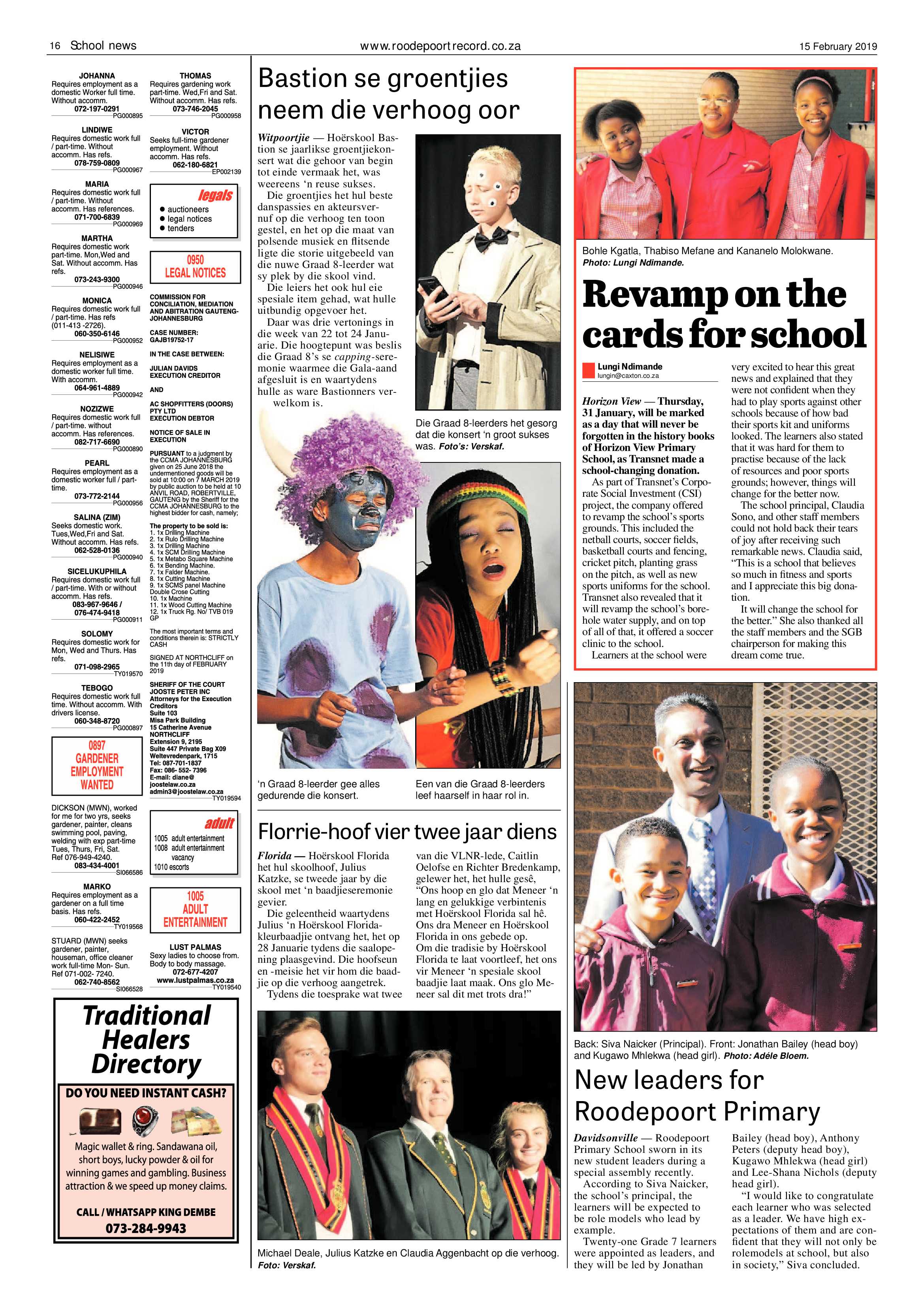 Roodepoort Record 15 February 2019 page 16