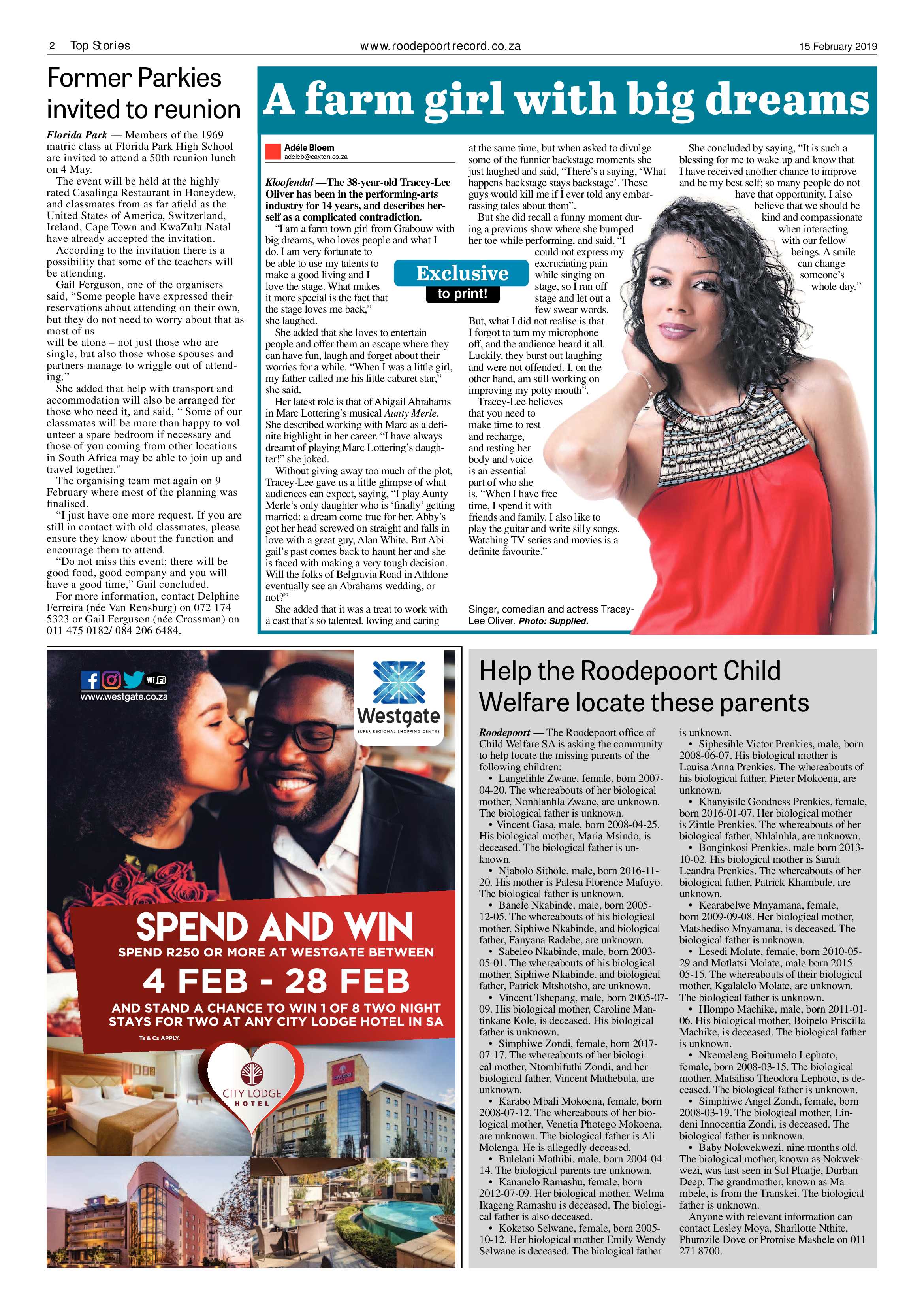 Roodepoort Record 15 February 2019 page 2