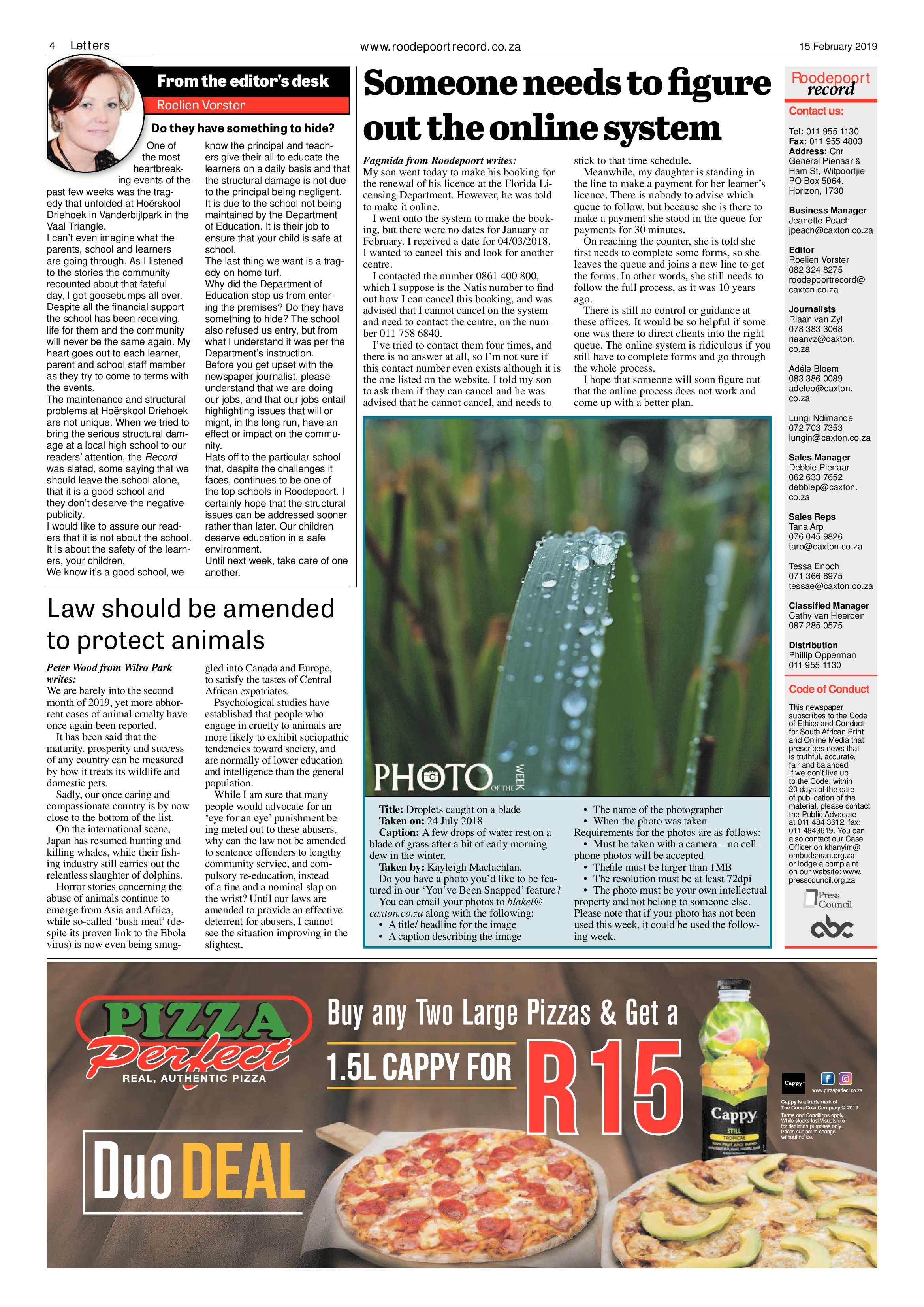 Roodepoort Record 15 February 2019 page 4