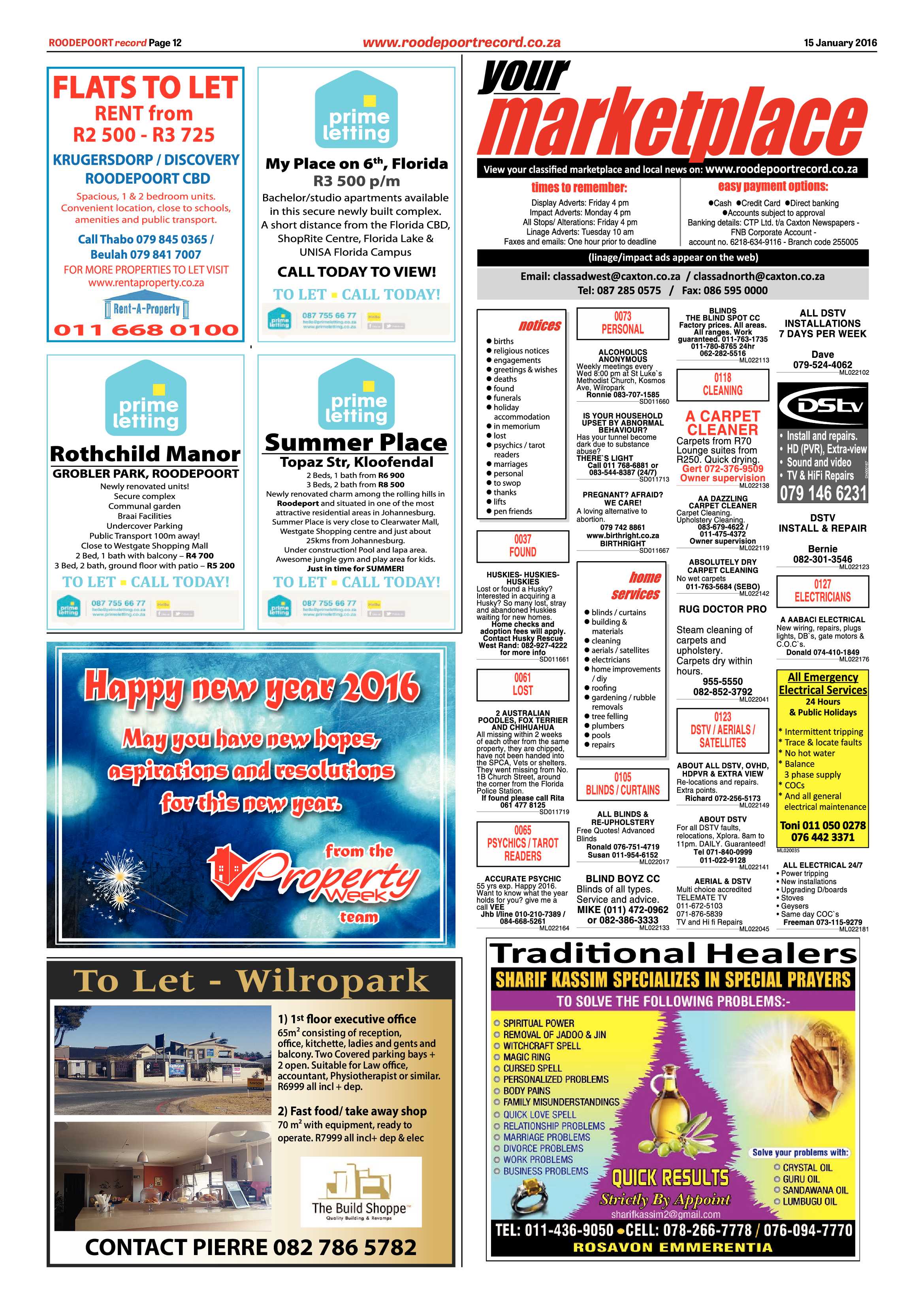 Roodepoort Record 15 January 2016 page 12