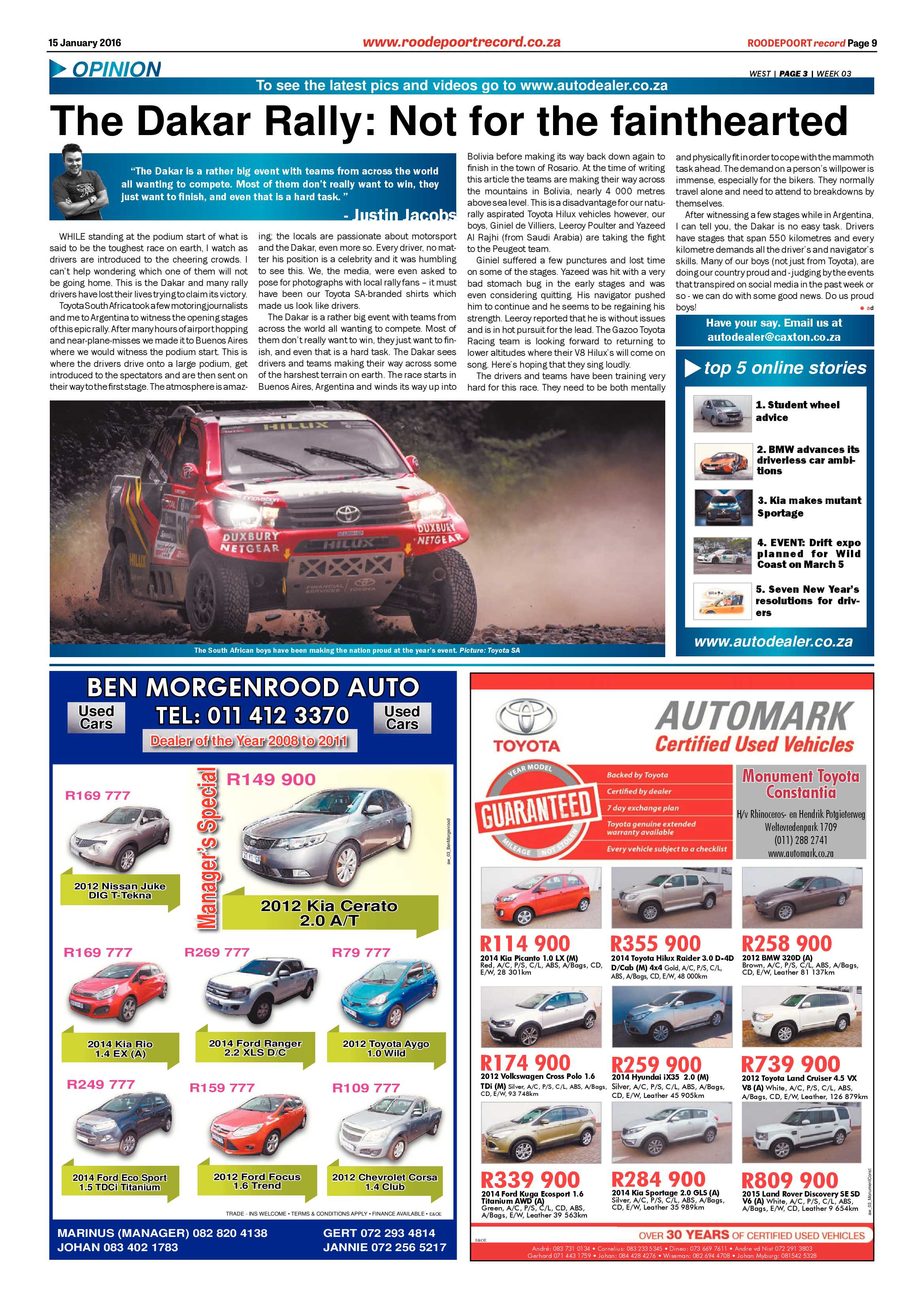 Roodepoort Record 15 January 2016 page 9