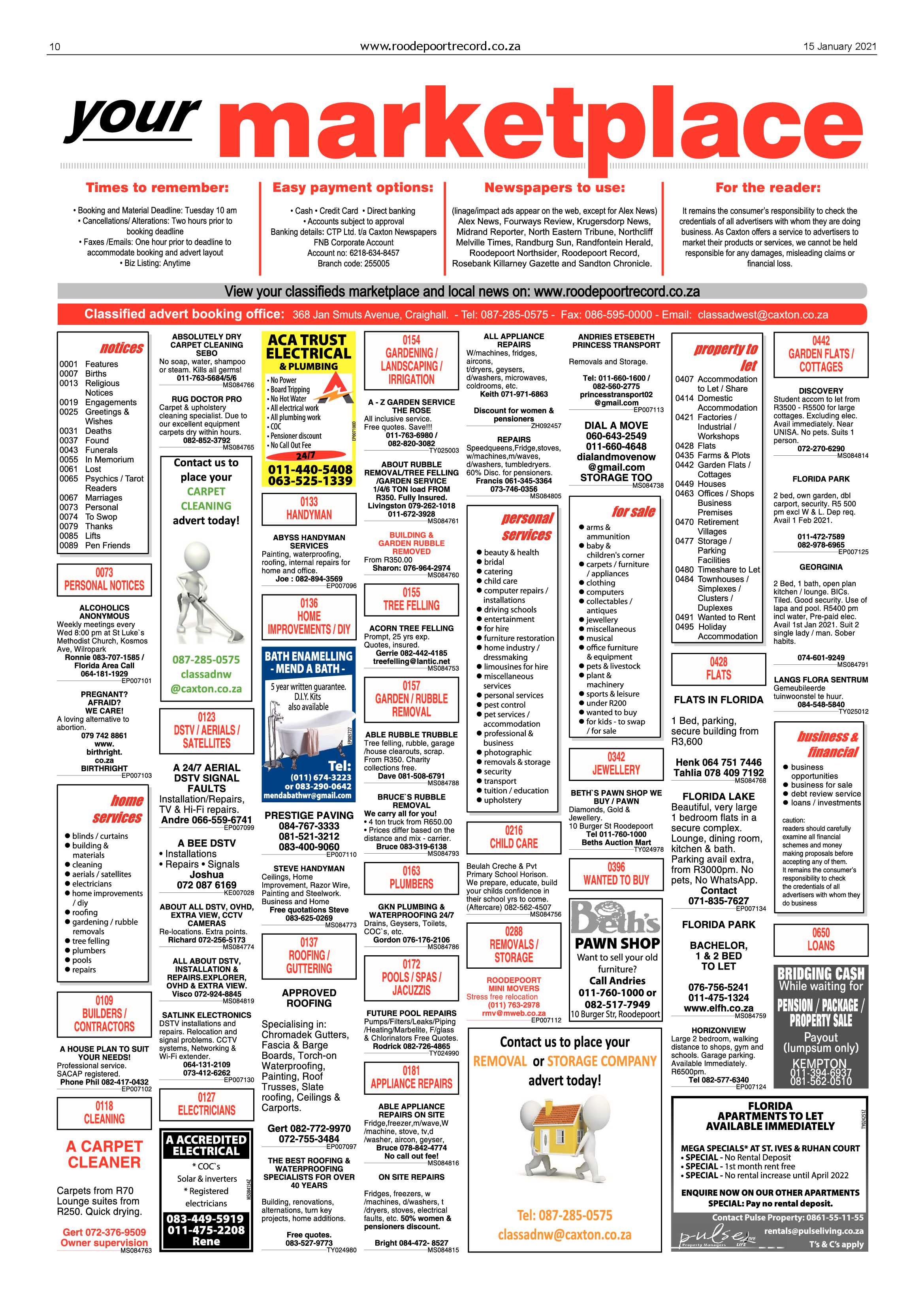 Roodepoort Record 15 January 2021 page 10