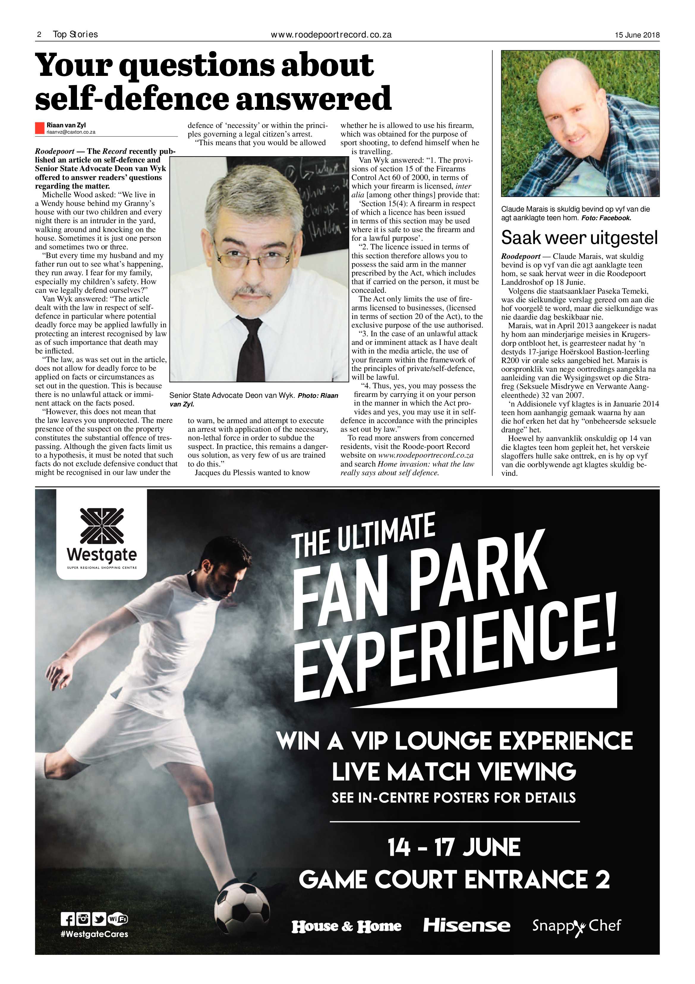 Roodepoort Record 15 June 2018 page 2