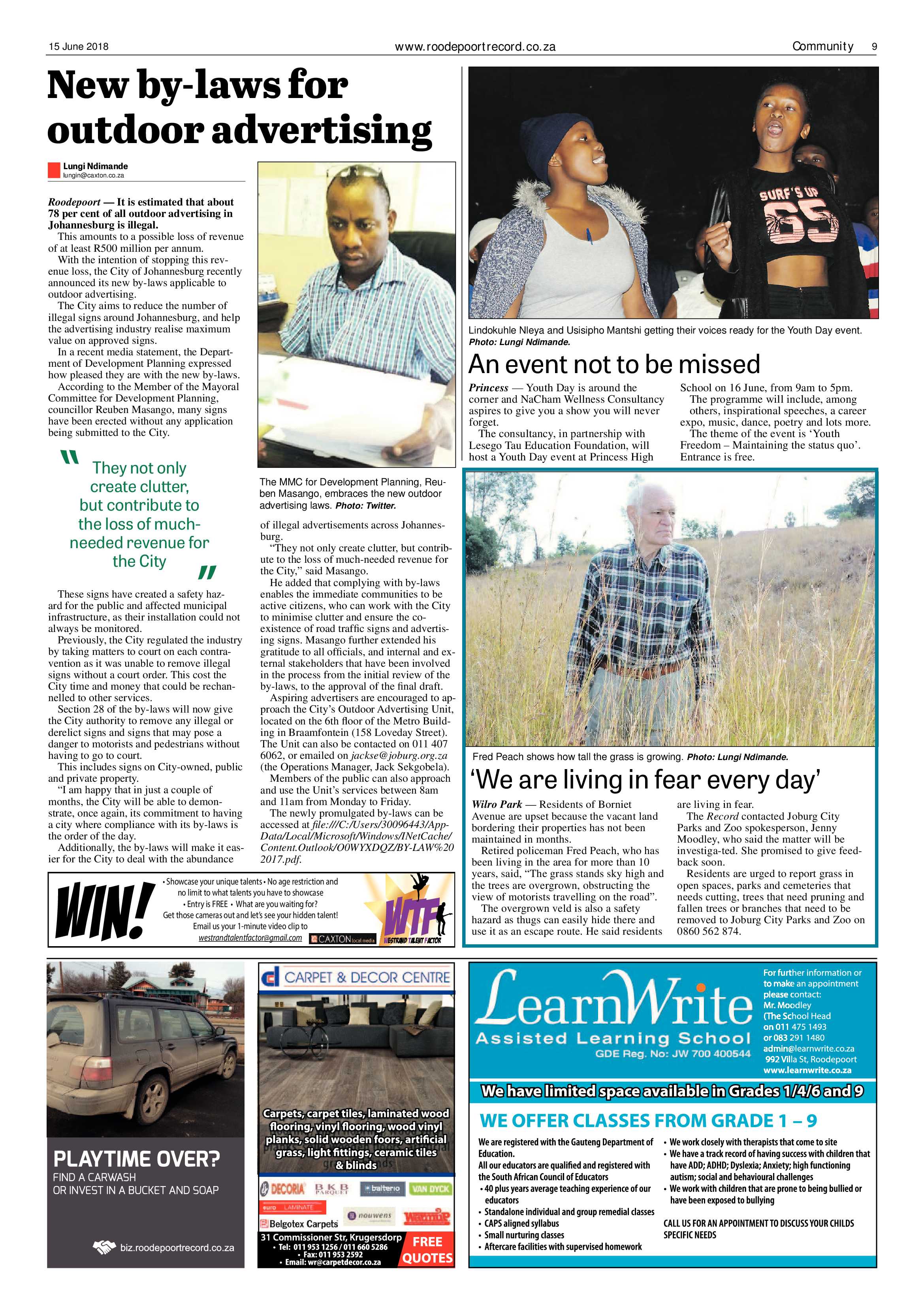 Roodepoort Record 15 June 2018 page 9