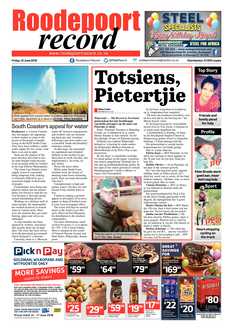 Roodepoort Record 15 June 2018