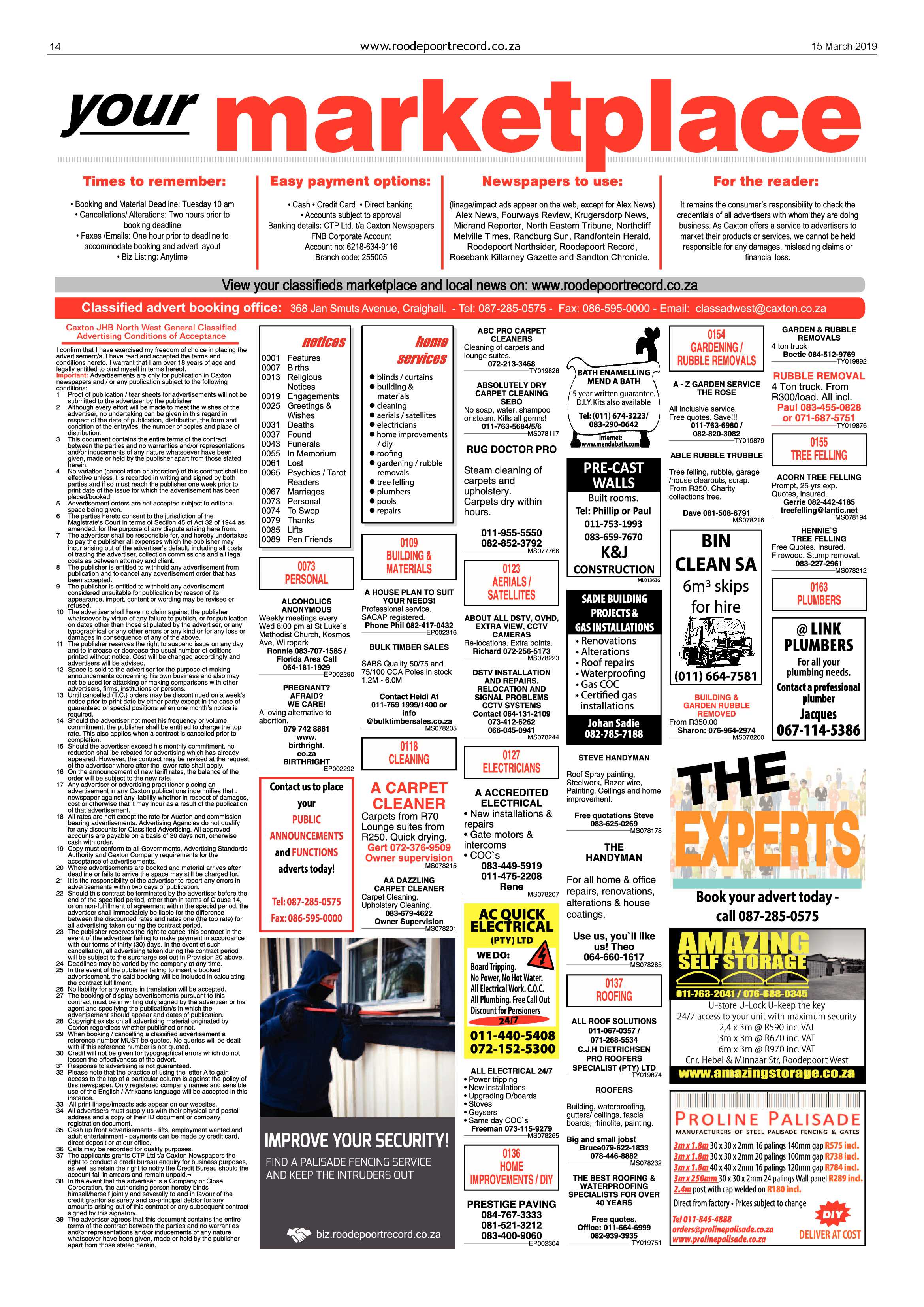 Roodepoort Record 15 March 2019 page 14