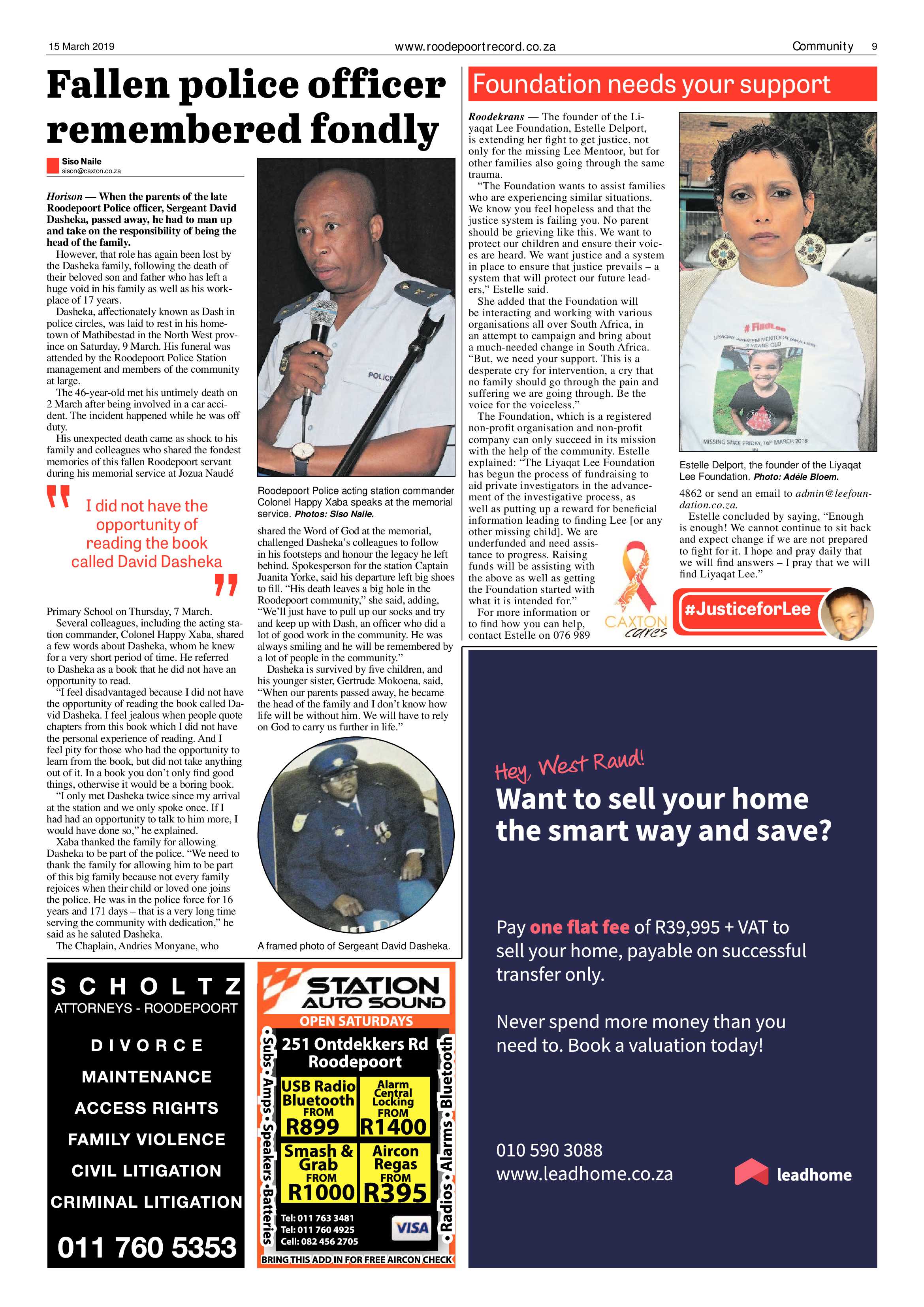 Roodepoort Record 15 March 2019 page 9