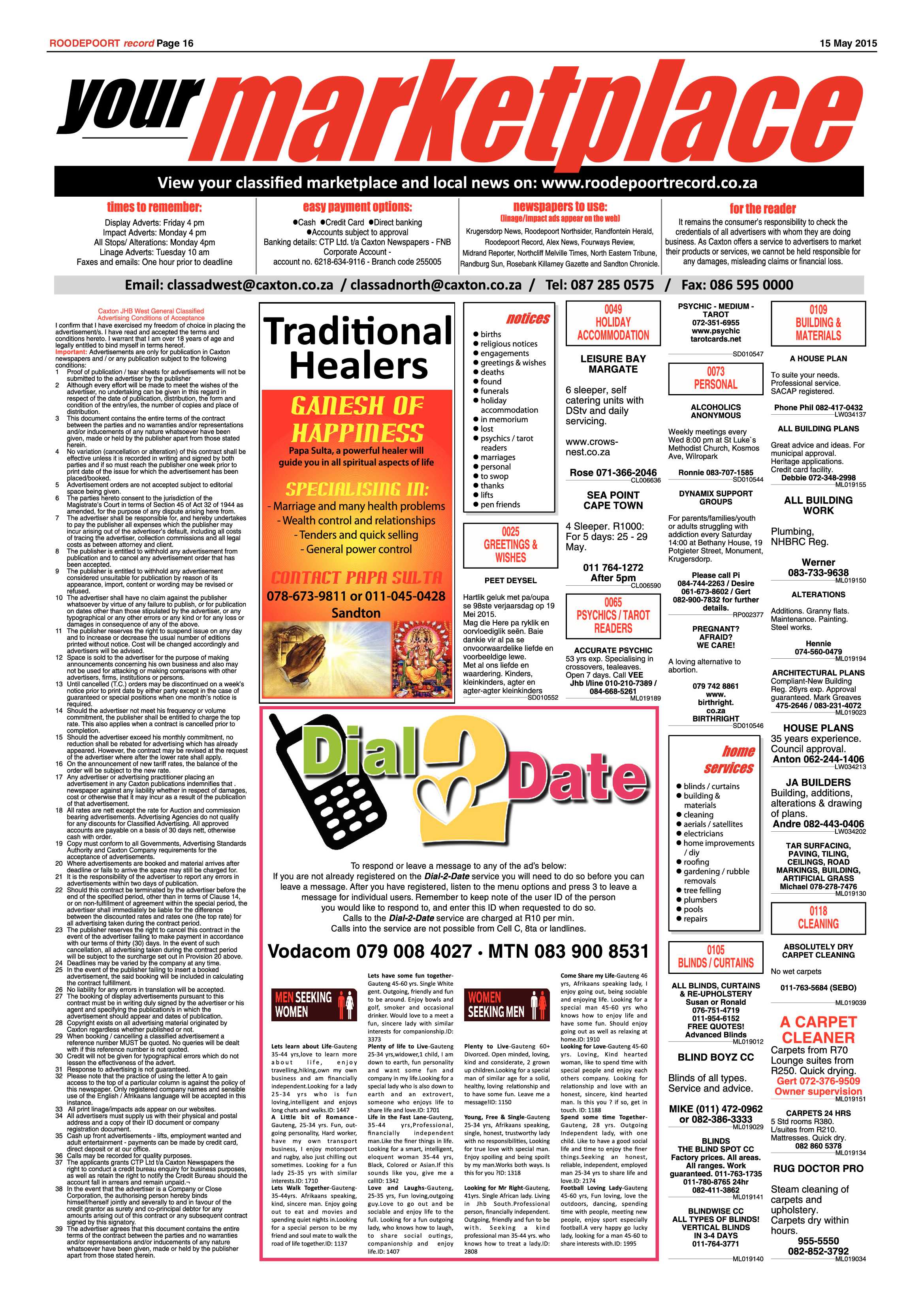 Roodepoort Record 15 May 2015 page 16