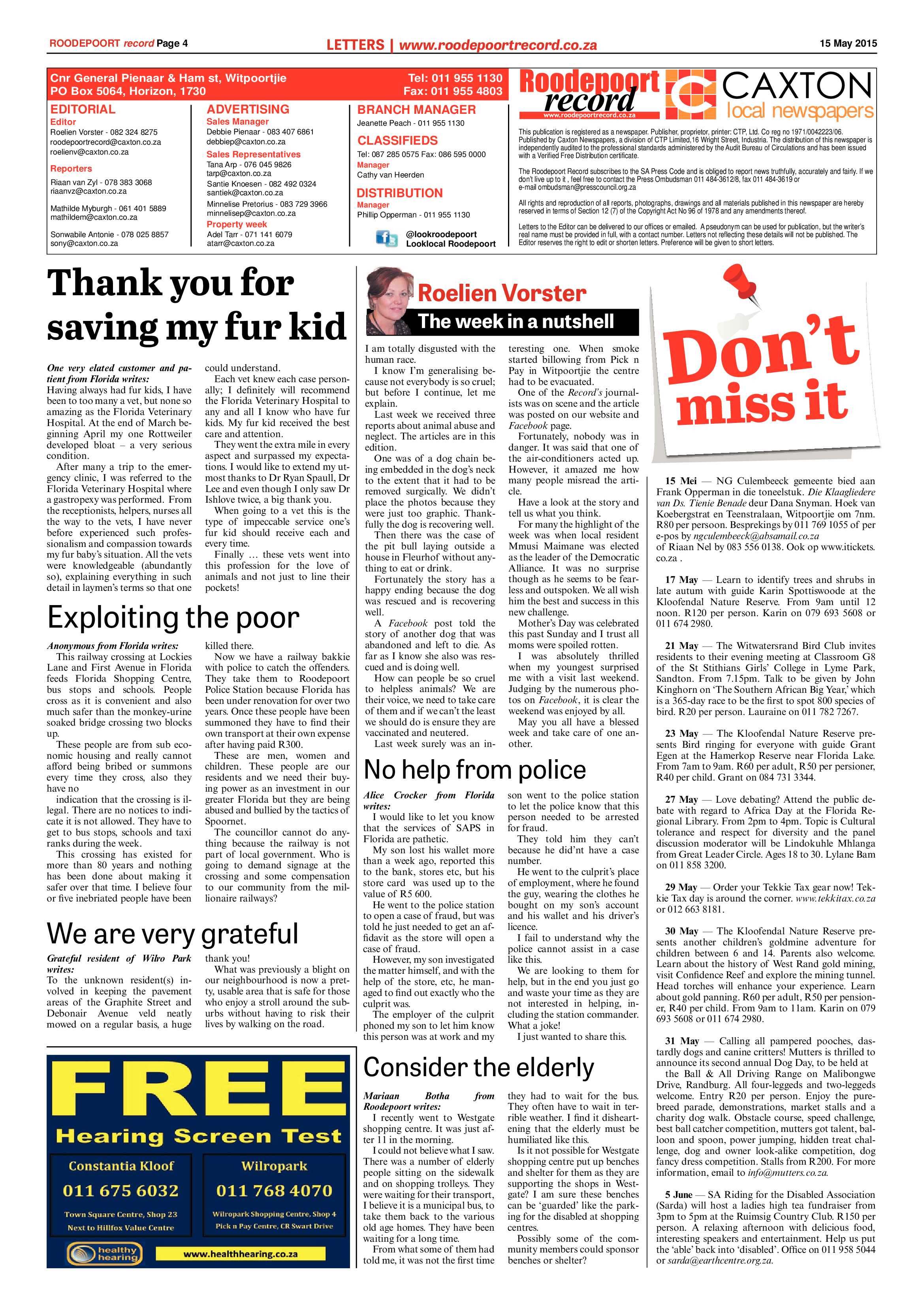 Roodepoort Record 15 May 2015 page 4