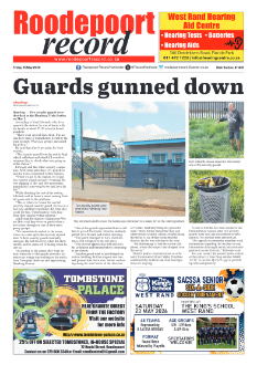 Roodepoort Record 15 May 2026
