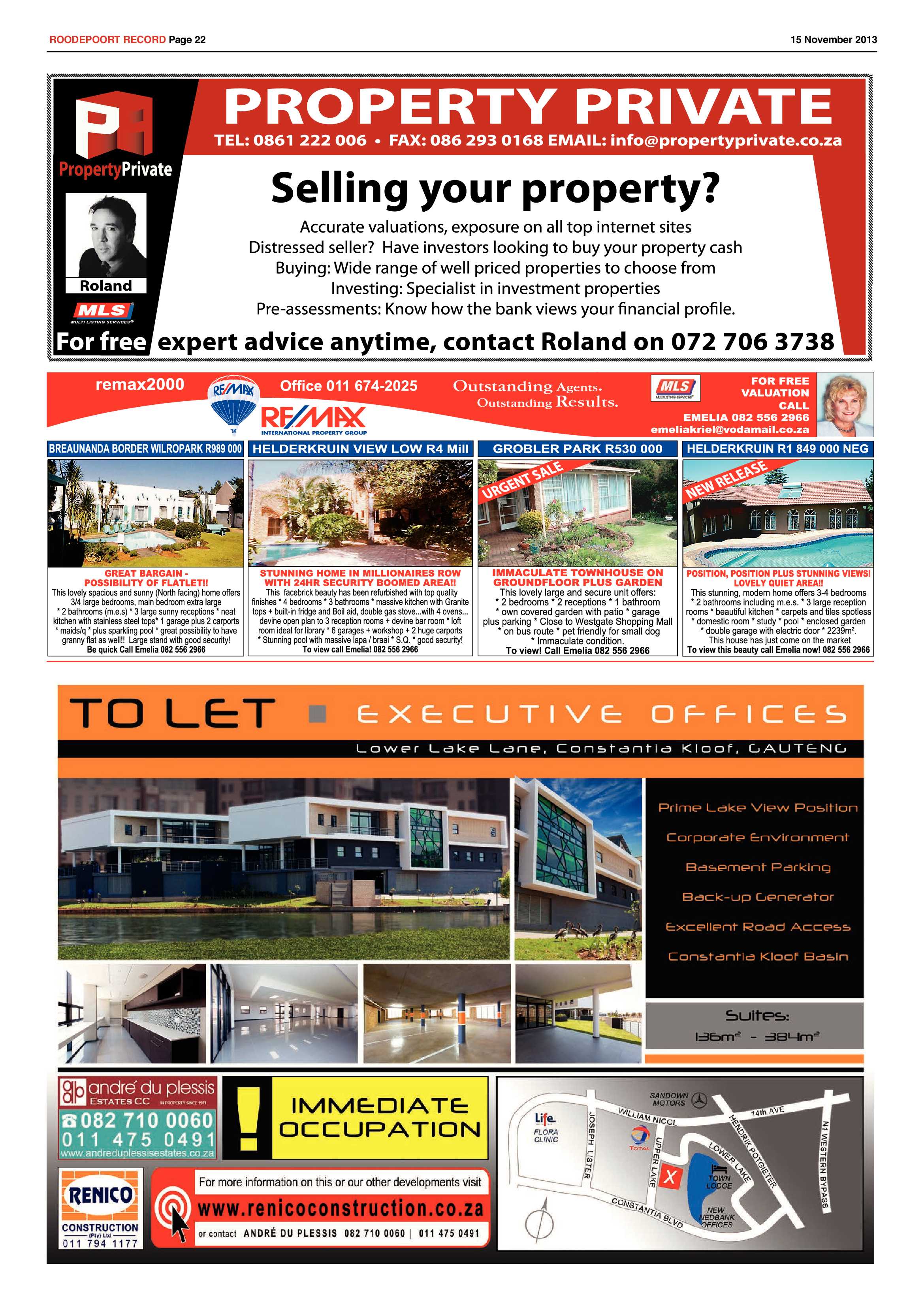 Roodepoort Record 15 November 2013 page 22
