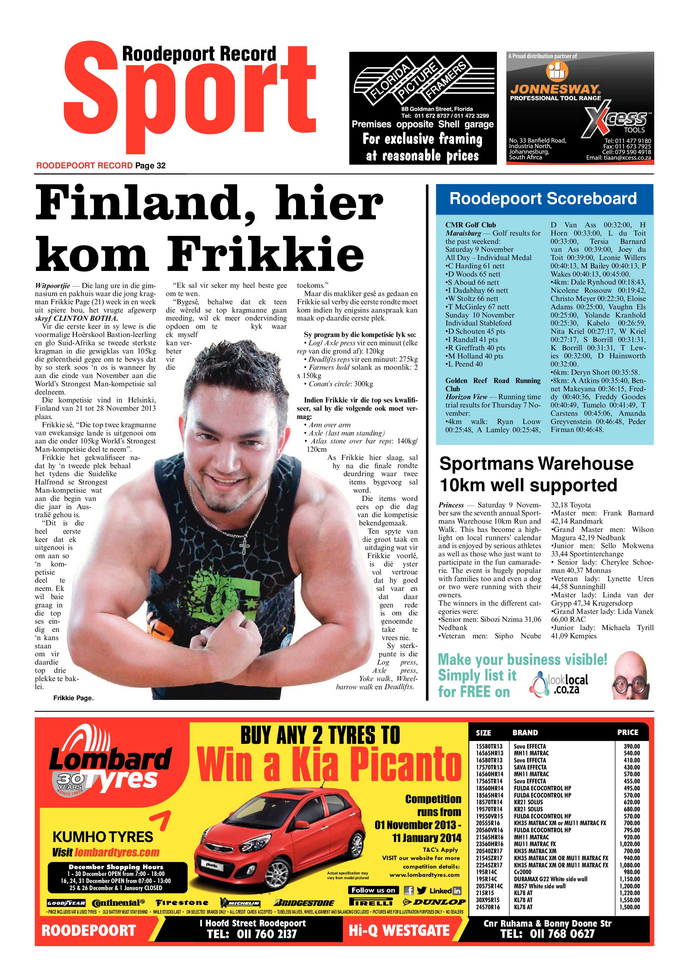 Roodepoort Record 15 November 2013 page 32