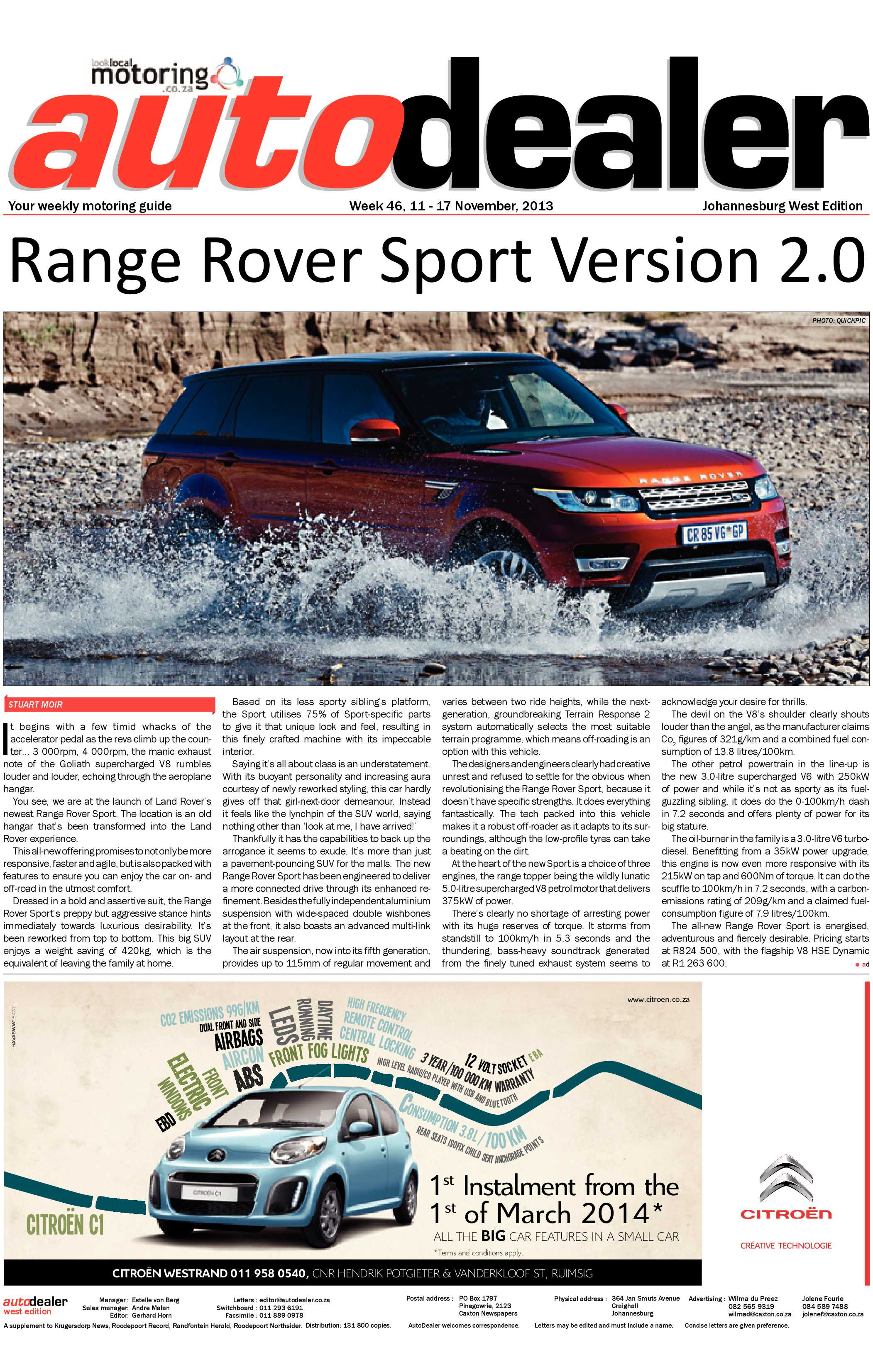 Roodepoort Record 15 November 2013 page 33