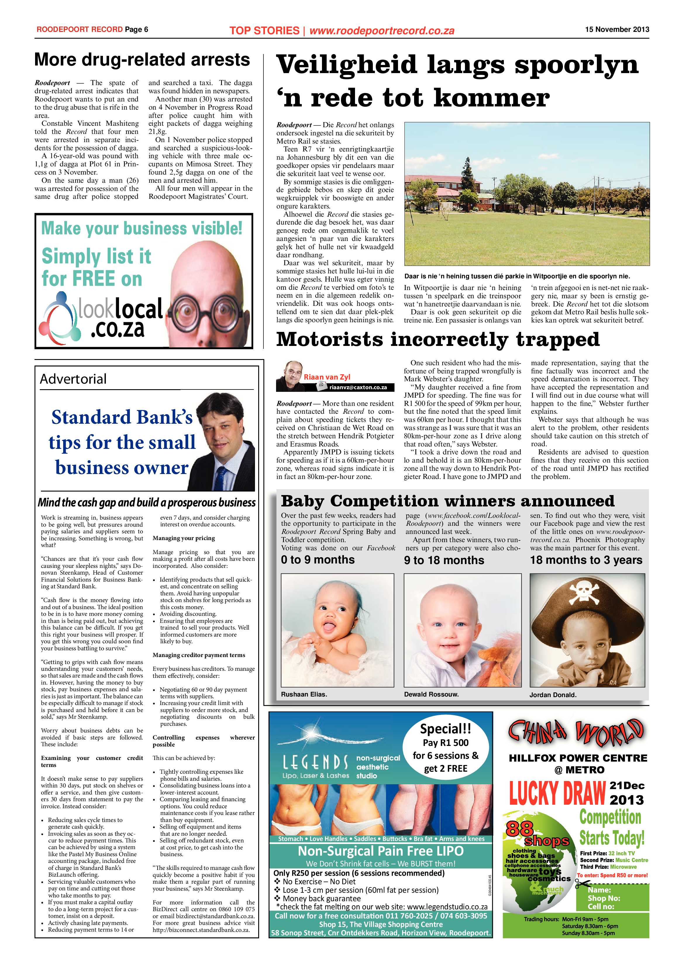 Roodepoort Record 15 November 2013 page 6