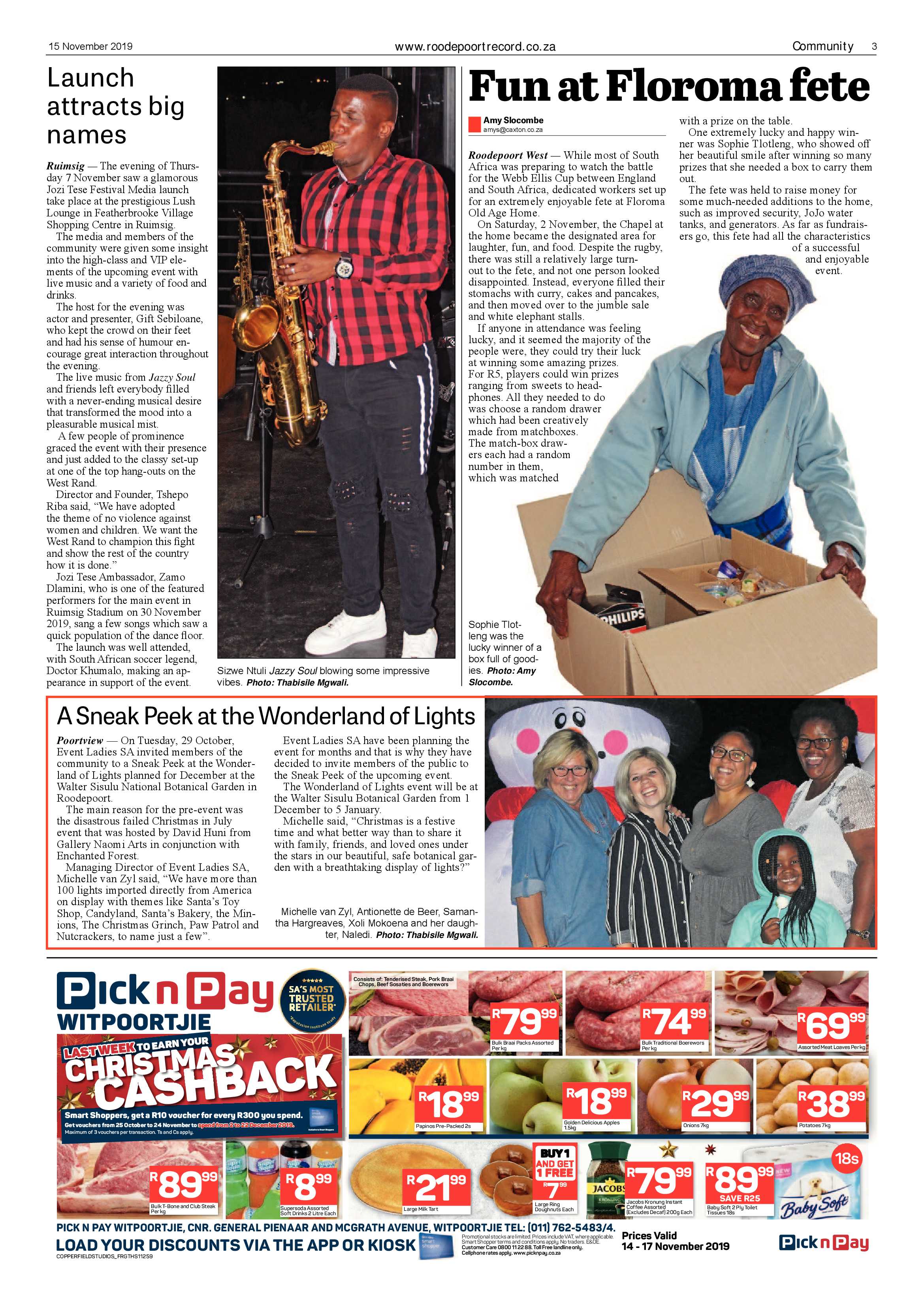 Roodepoort Record 15 November 2019 page 3