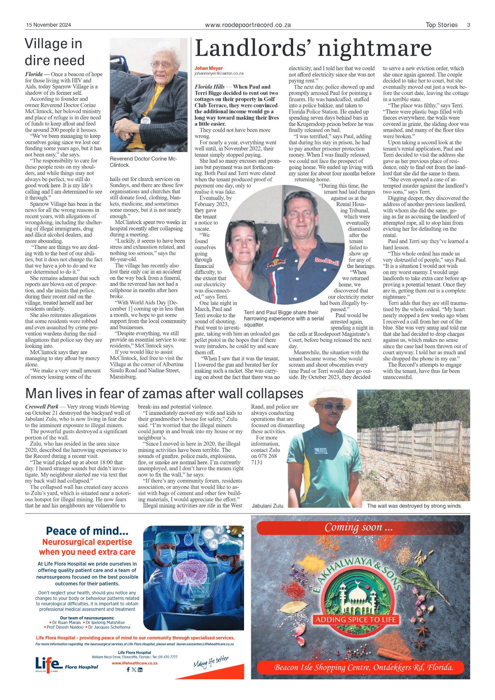 Roodepoort Record 15 November 2024 page 3