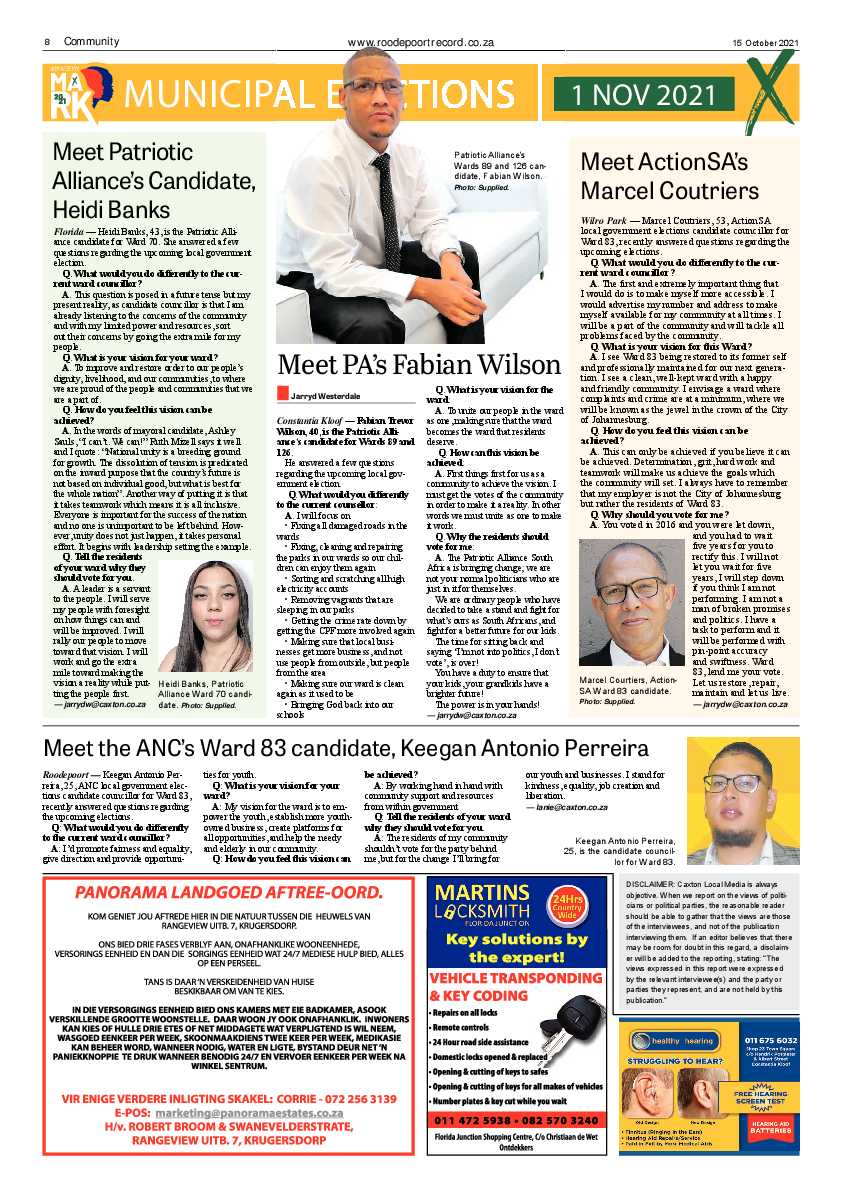 Roodepoort Record 15 October 2021 page 8