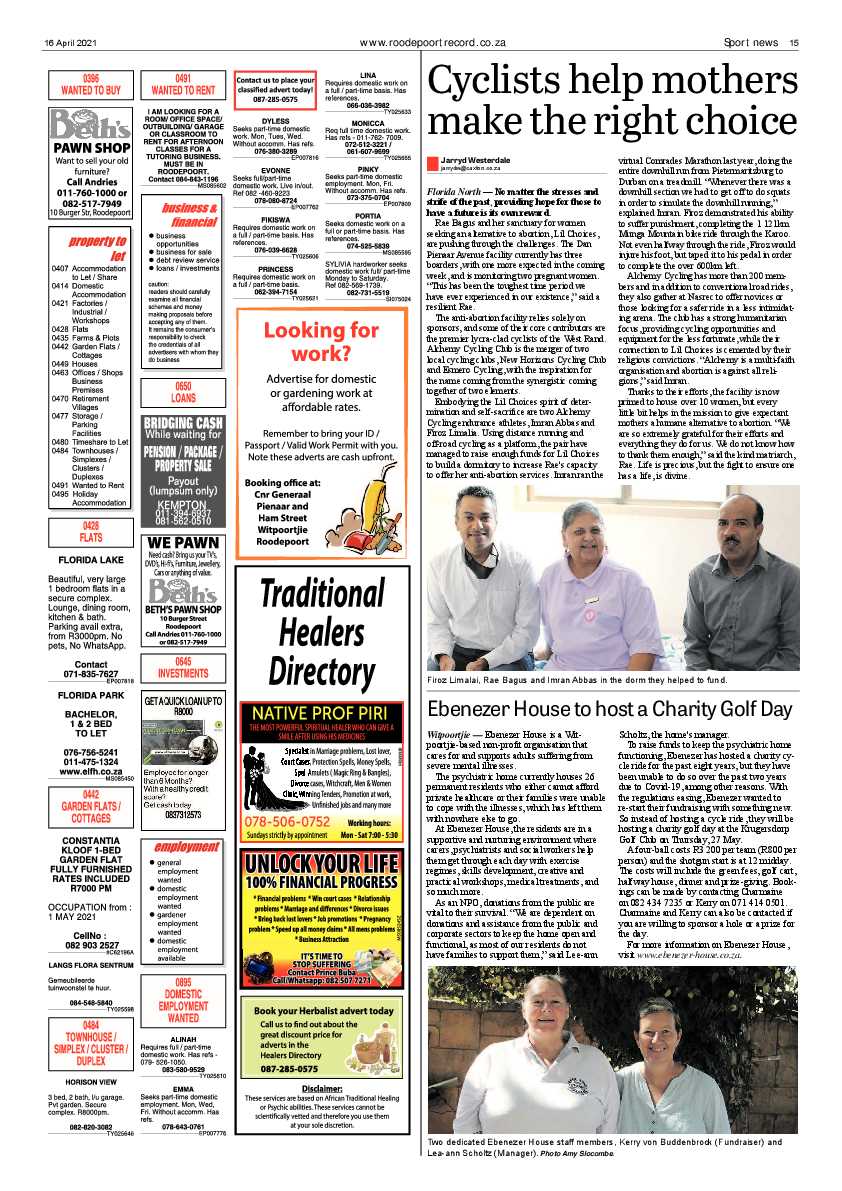 Roodepoort Record 16 April 2021 page 15