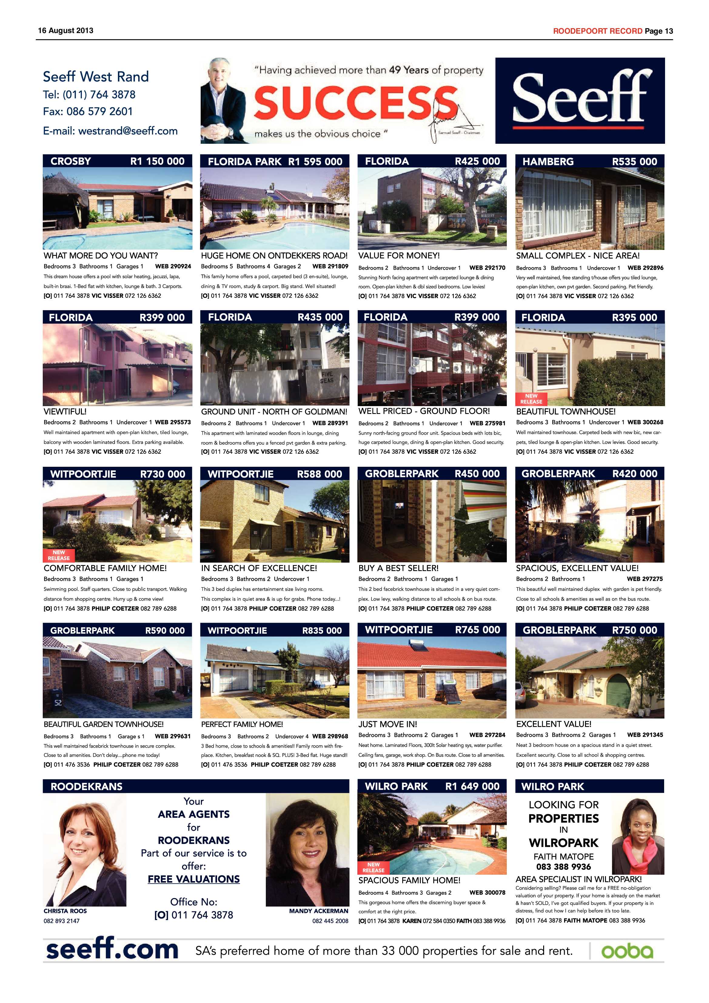Roodepoort Record 16 August 2013 page 13