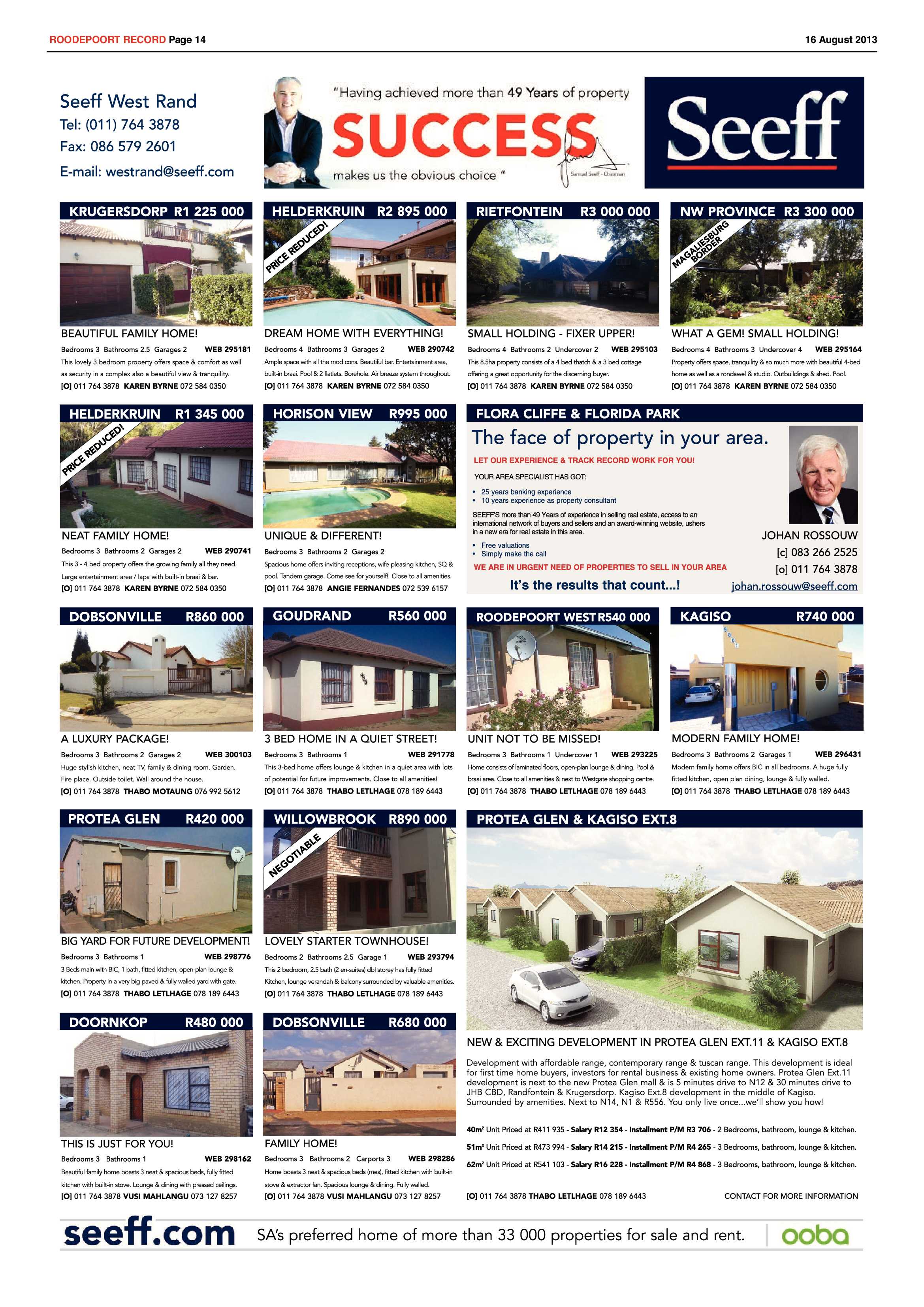 Roodepoort Record 16 August 2013 page 14